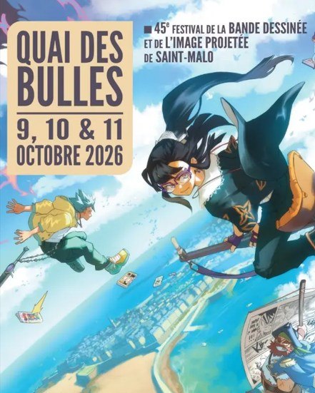 💥 Quai des Bulles revient à Saint-Malo ! 📚
Le célèbre festival de la bande dessinée et de l’image projetée rassemble auteurs, illustrateurs et passionnés autour de rencontres, dédicaces, expositions et animations. ✍️🎨
Un rendez-vous incontournable pour les amoureux du 9ᵉ art, au cœur de la cité corsaire 🌊🏴☠️
📍 Saint-Malo
📚 Bande dessinée • Expositions • Rencontres • Dédicaces
#QuaiDesBulles #SaintMalo #BandeDessinee #BD #FestivalBD #Bretagne #Actualité #Culture #SortirEnBretagne
