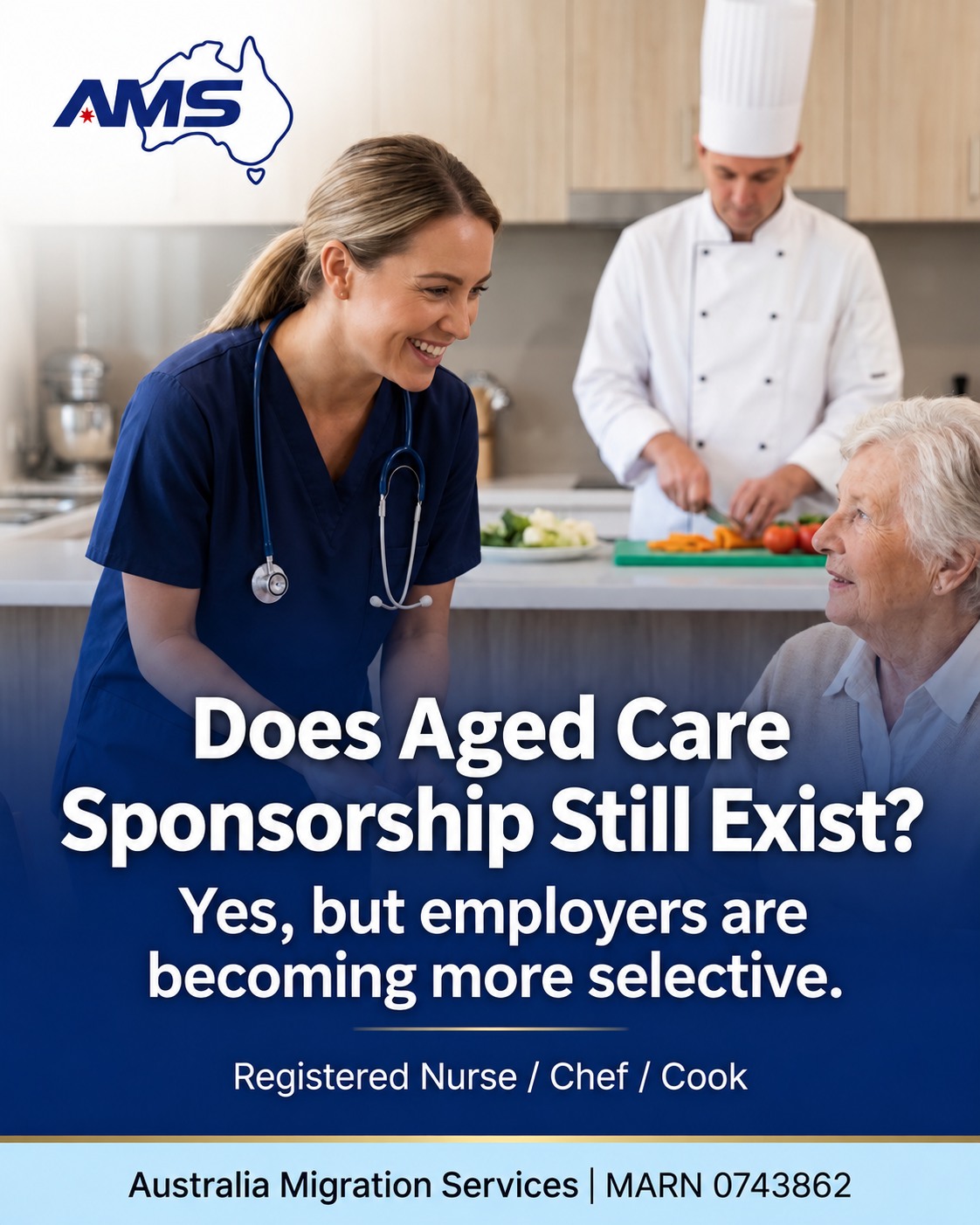Aged Care sponsorship opportunities still exist — but employers are becoming more selective.
For Registered Nurses, Chefs and Cooks, some aged care employers may still consider sponsorship, particularly in regional or critical locations. But having an in-demand occupation alone does not automatically mean an employer will sponsor you.
Employers are increasingly looking at the full picture: whether you are already in Australia, whether you hold valid work rights, your qualifications and experience, your willingness to work regionally, and whether you can stay with the business long term.
This is also why offshore applicants may find sponsorship more difficult. Many employers prefer to interview candidates locally, assess their practical work ability, and confirm that they are the right long-term fit before discussing sponsorship.
So instead of only asking, “Is there an employer willing to sponsor me?”, the more useful question is:
“Would an employer realistically consider my profile?”
AMS can assist you in assessing your occupation background, visa situation, sponsorship suitability and regional job strategy, so you can better understand where your realistic opportunities may be.
If you are a Registered Nurse, Chef or Cook and are considering employer sponsorship, contact Australia Migration Services for a further assessment.
Australia Migration Services | MARN 0743862
#AustraliaMigration #EmployerSponsorship #AgedCareJobs #RegisteredNurse #NursingAustralia #ChefAustralia #CookAustralia #482Visa #494Visa #186Visa #RegionalAustralia #AustralianVisa #MigrationAustralia #WorkInAustralia #SponsorshipAustralia