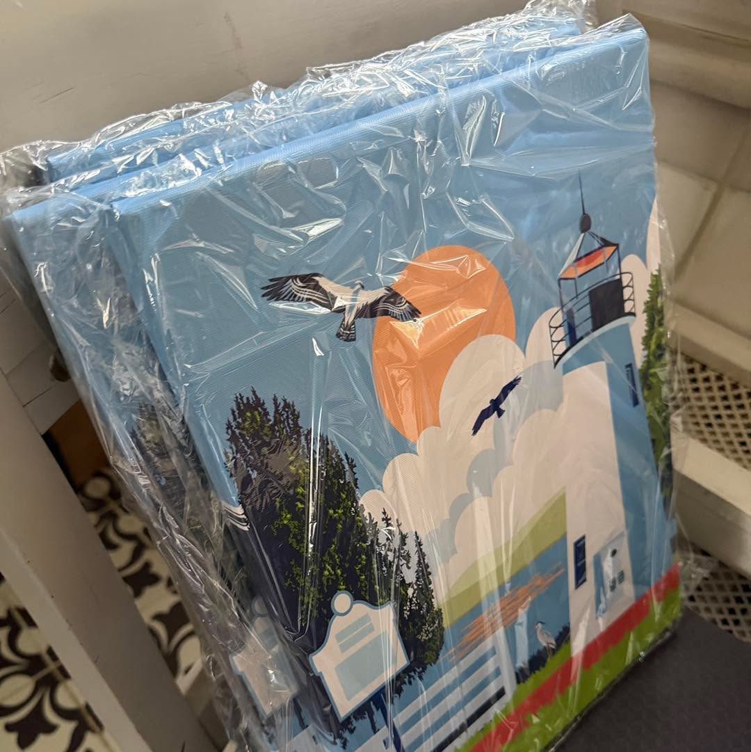We recently sold the last of our Lighthouse Canvas prints and had to restock! We have 3 available.
Stop by the Market this Saturday (9am - 12pm) or comment/DM us if you would like to grab one for yourself!
