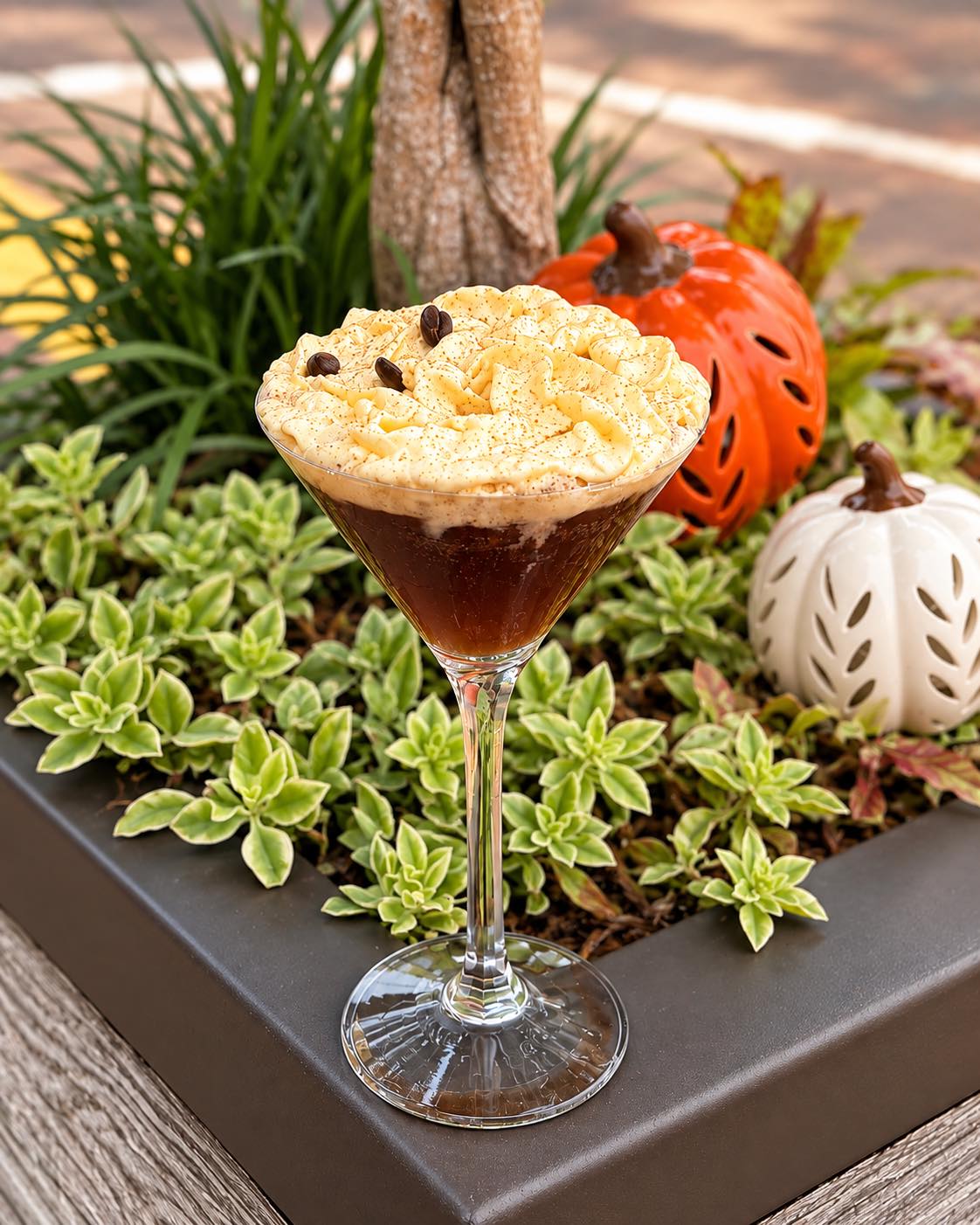 Your favorite fall latte, with a little extra spirit. 🎃🍸 Our Pumpkin Spice Latte Martini brings cozy vibes to cocktail hour—whipped cream and all.
Come sip into the season. 🤎