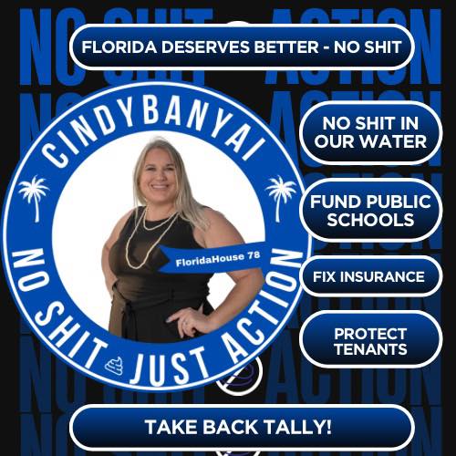 No shit campaign! This is what I’ll be working on for YOU! Florida deserves better - no shit! Clean water, lower rents, lower insurance costs, and supporting our kids! We deserve better and we can have better once we throw out the corrupt elites working for big corporations. Help me Take Back Tally! #hd78 #fortmyers #takebacktally #noshit #election2026