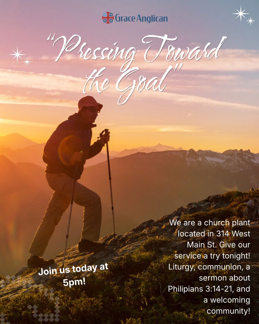 We hope to see you tonight! #philipians #goals #movingforward 🥾🗻