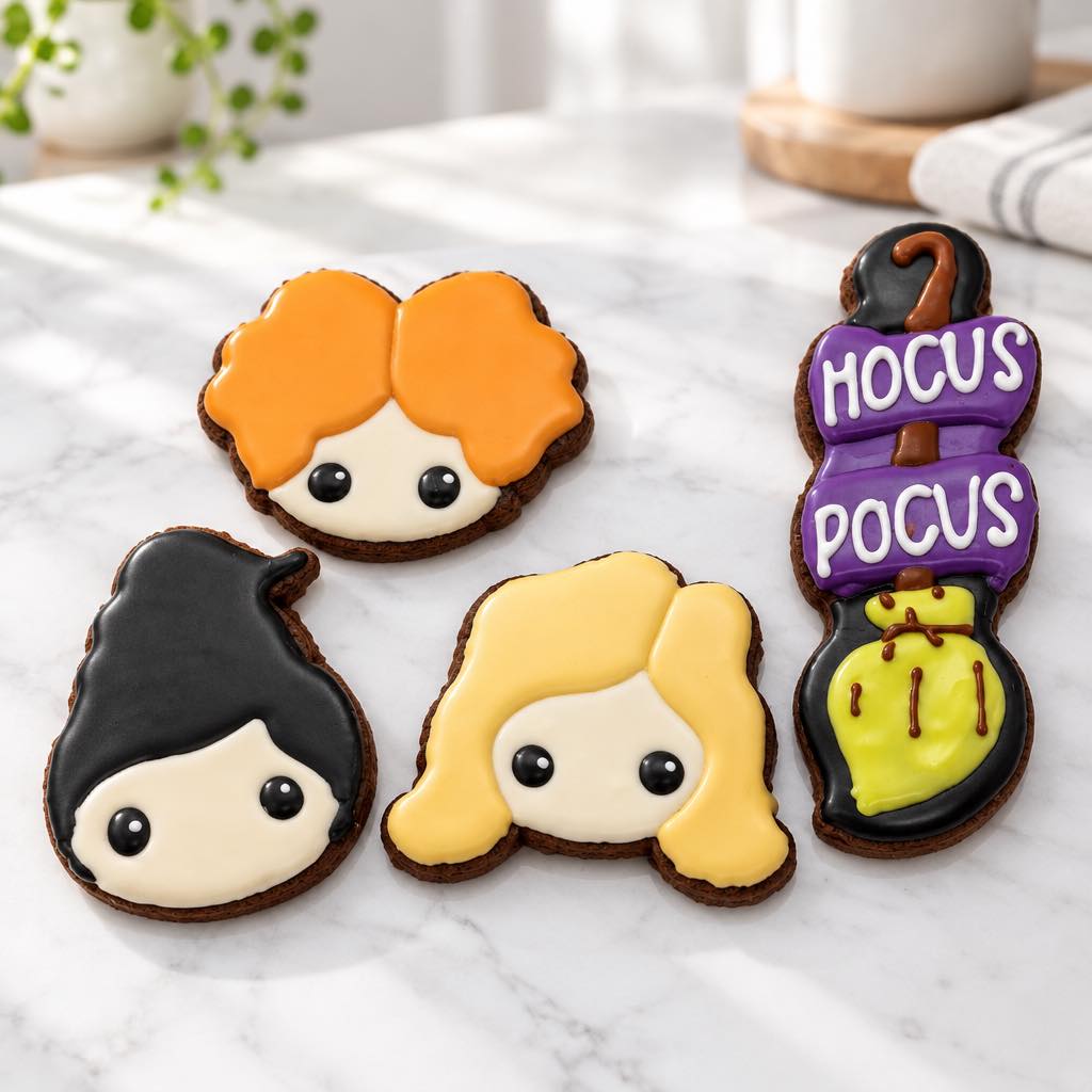 🧙♀️ Hocus Pocus, it’s time for a treat! These cute Halloween cookies are $15 and come in chocolate or vanilla. 🍪🎃 Message us to order!