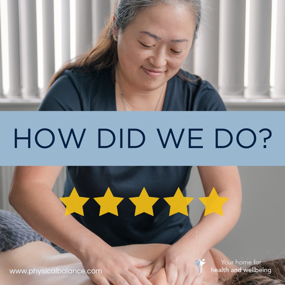 We always appreciate your feedback. If you would like to recommend us (and we'd love it if you could), you can leave a review on Google or on our Facebook page where it will help others to find us too. Thank you ❤️ You can find links to both in our bio #physicalbalance #basingstokeclinic #thestudioatphysicalbalance #osteopathybasingstoke #massagetherapybasingstoke #acupuncturebasingstoke #sportstherapybasingstoke #foothealthcarebasingstoke #reflexologybasingstoke #advancedelectrolysisbasingstoke #earwaxremovalbasingstoke #ledlighttherapybasingstoke #sportsmassagebasingstoke #fullbodysportsmassagebasingstoke #podiatrybasingstoke #vitamininjectionsbasingstoke #cryotherapybasingstoke #nutritionbasingstoke #hotstonemassagebasingstoke #swedishmassagebasingstoke #indianheadmassagebasingstoke #aromatherapymassagebasingstoke #headneckandshouldermassagebasingstoke #sportsmassagebasingstoke #reformerpilatesbasingstoke #pilatesbasingstoke #yogabasingstoke #barrebasingstoke