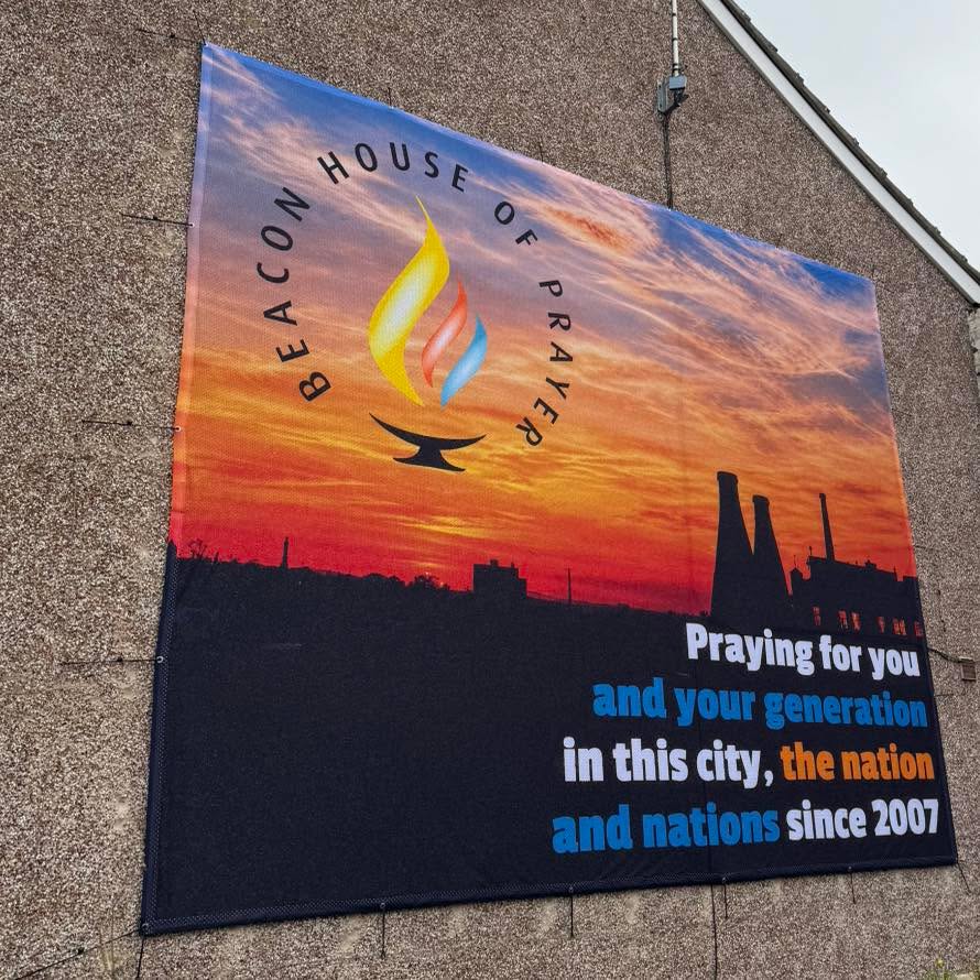 So pleased with our replacement banner.. Lord continue to transform the land and keep us faithful to serve.
Thanks especially to Signmasta and team for a brilliant job done