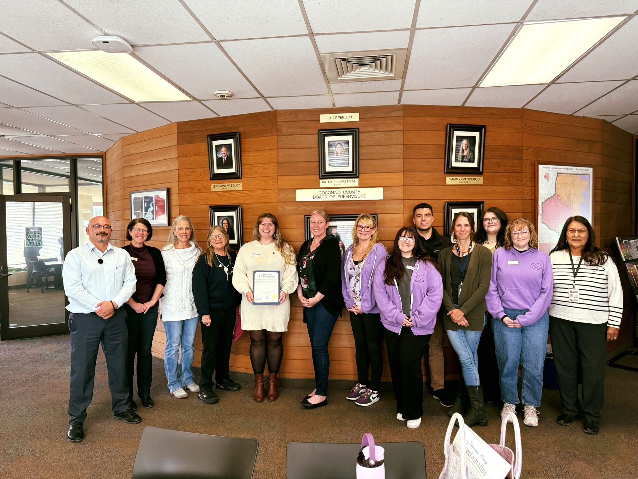 Last week, Coconino County proclaimed October 2026 as Domestic Violence Awareness Month. 💜
Sharon Manor was honored to stand alongside @vwsnaz, Northern Arizona Center Against Sexual Assault, and @northlandfamily working together to support survivors and raise awareness in our community.
We’re grateful to be part of a community that comes together to support survivors, foster understanding, and work toward a safer future for everyone.