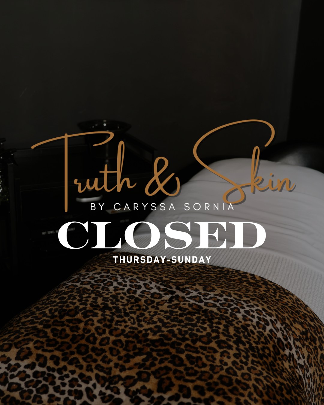 šØ Truth & Skin Closure Update
Truth & Skin will be closed ThursdayāSunday due to Hurricane Isaias.
All appointments scheduled during this time have been rescheduled for next week to allow everyone time to prepare and stay safe.
Please take this time to prepare, stay informed, and prioritize your safety š«¶
Dermaplane Certification Course Update:
The Dermaplane Certification Course originally scheduled for this Saturday has also been rescheduled to Saturday, October 17th.
With that said, registration has been extended through October 14th for anyone still interested in joining us!
Thank you for your understanding, and please stay safe lovelies - Caryssa š¤