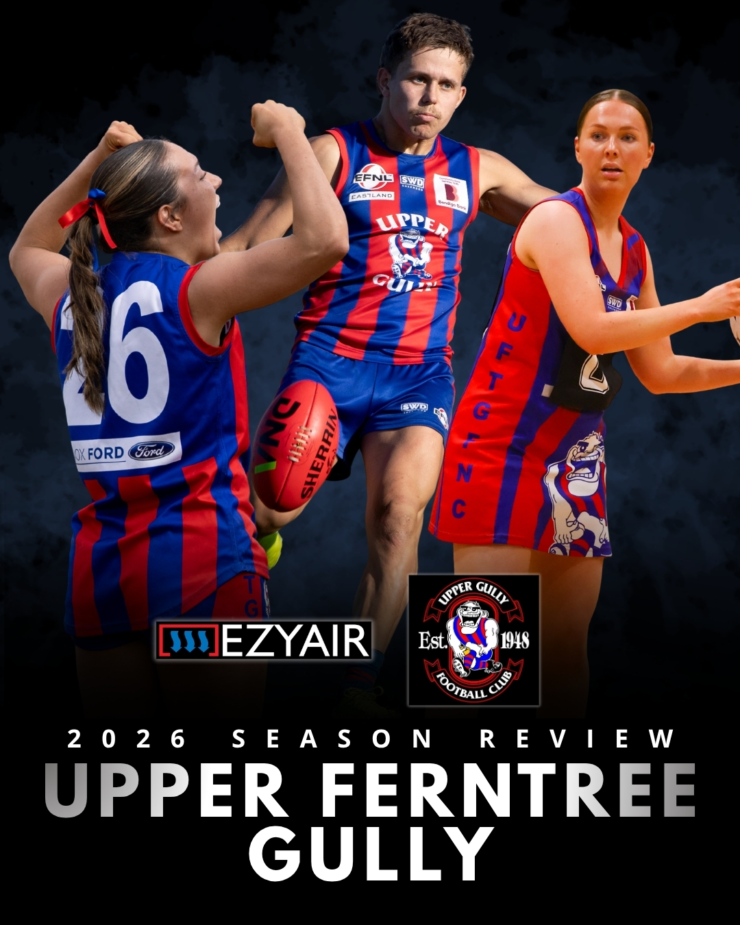 @ezyair 2026 Season Review | @uftgfc
Upper FTG's Senior Men's side was yet again a contender in season 2026 at the Division 3 level while its senior women's and netball program added more flags to the Kings Park rafters.
Read the full article at EFNL.org.au.
📸: @fieldofviewphotography