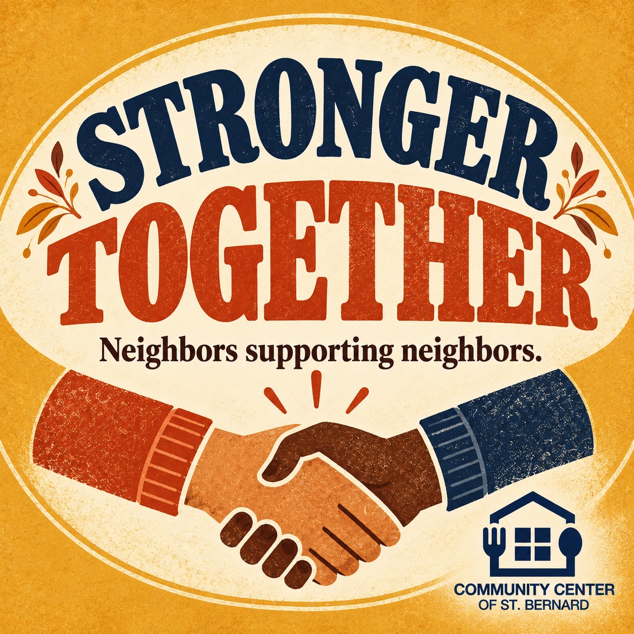 Stronger together, one act of kindness at a time. 🍂 Whether you donate, share a resource, or lend a helping hand, you help CCSTB support our neighbors and strengthen St. Bernard Parish. Thank you for being part of our community!