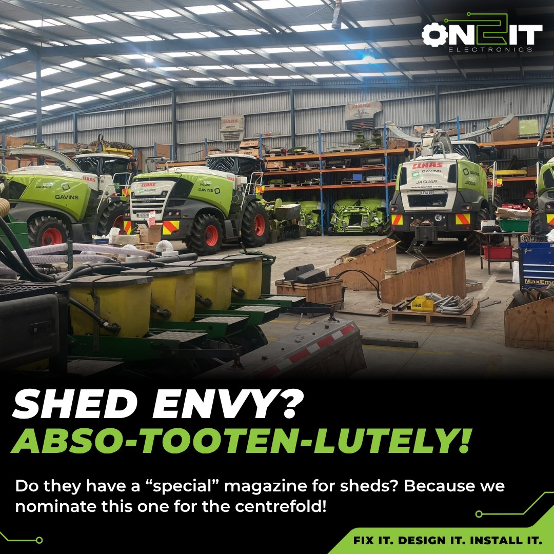 Do they have a magazine just for epic sheds? Because we think this one should be the feature!!📖
We were Gavins Limited last week, wiring up a maize planter and let's just say our new shed goals have now been raised a level or three. 📈
Serious shed. Serious machinery. Serious shed envy!🤩
#agriculturalcontractors #on2itelectronics #maizeplanting #shed #FarmEquipment #MobileElectronics