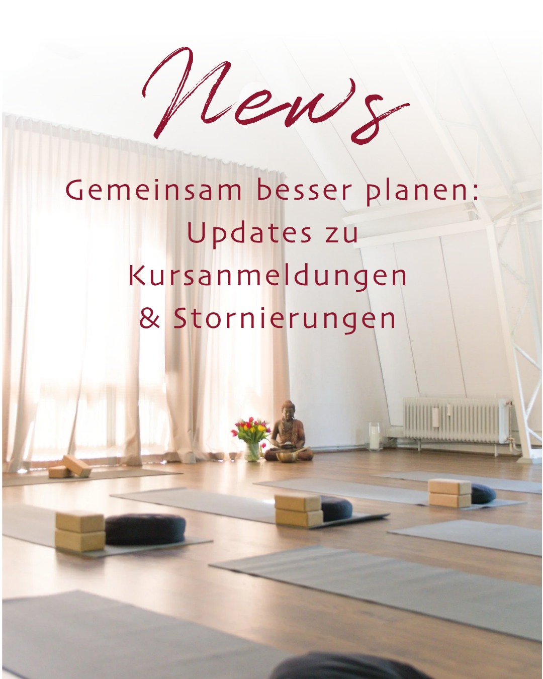 🙏 Eine ehrliche Bitte für mehr Planungssicherheit auf der Matte 🙏
🍃 Wir wissen, wie wichtig Flexibilität im Alltag ist – und wir möchten dir deine Me-Time bei uns so unkompliziert wie möglich machen.
Hinter jeder einzelnen Yoga- und Pilatesstunde steckt jedoch viel Herzblut, Vorbereitung und Organisation unseres Teams. Um unser vielfältiges Kursangebot nachhaltig und zuverlässig für euch alle aufrechtzuerhalten, brauchen wir und unsere Lehrenden daher etwas mehr Verlässlichkeit.
💡 Deshalb gibt es ab sofort ein paar wichtige Updates zu Anmeldungen & Stornierungen:
⏰ Mindestteilnehmerzahl (2 Stunden vor Kursbeginn):
Damit weder du noch unsere Lehrenden umsonst ins Studio fahren, prüfen wir 2 Stunden vor Kursbeginn, ob die Mindestteilnehmerzahl erreicht ist. Sollte eine Stunde bei nicht genügend Anmeldungen abgesagt werden müssen, informieren wir dich per E-Mail.
👉 Unser Tipp: Melde dich gerne frühzeitig an! Das sichert nicht nur den Kurs, sondern hilft dir auch, deine eigene Routine fest einzuplanen.
✉️ Check gerne mal kurz, ob deine E-Mail-Benachrichtigungen in Eversports / Wellpass aktiviert sind (und schau zur Sicherheit im Spam-Ordner nach).
🔄 Stornierungen über Eversports:
Reguläre Buchungen über unser System kannst du bis zu 4 Stunden vor Beginn kostenfrei online stornieren (Abmeldungen via Telefon/E-Mail können wir leider nicht berücksichtigen).
📲 Neue Stornierungsfrist für Wellpass-Kund:innen:
Hier gilt ab sofort eine Stornierungsfrist von 12 Stunden.
⚠️ Bei späteren Absagen fällt eine Bearbeitungsgebühr von 5 € an, bei Nichterscheinen ohne Absage (No-Show) 10 €.
🤝 Wir danken dir von Herzen für dein Verständnis, deine Mithilfe und dein Mitdenken! So sorgen wir gemeinsam dafür, dass die Türen und Klassen im Yogaraum verlässlich für alle offenstehen.
💬 Du hast Fragen dazu? Schreib uns jederzeit gerne eine Nachricht oder sprich uns im Studio an!
💌 Dein Yogaraum-Team
#yogaraumravensburg #ravensburg #gemeinschaft #transparent #yogacommunity #eversports #wellpass #planungssicherheit #achtsamkeit #yogaoberschwaben