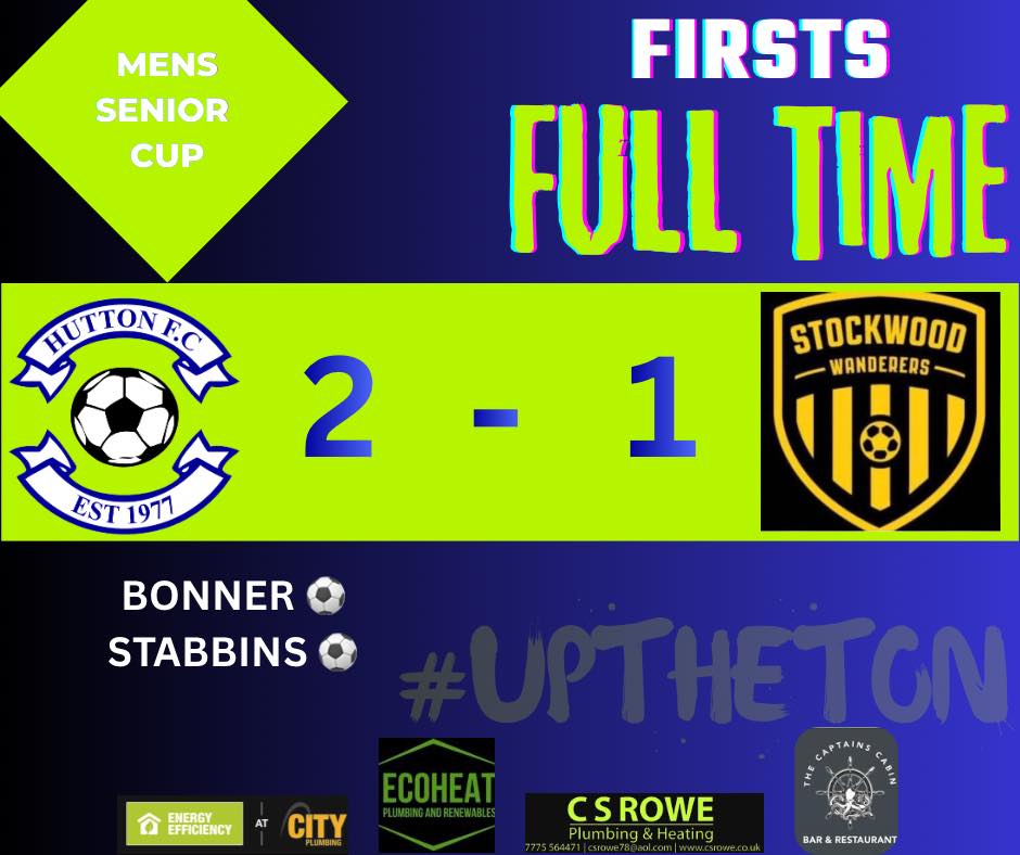 A GOOD WEEKEND FOR OUR SENIORS
Another positive weekend for our senior sides, with plenty to be pleased about across the teams.
Great effort, commitment and togetherness from everyone who pulled on a Hutton shirt.
A big thank you as always to the coaches, volunteers and supporters who make it all possible.
#UpTheTon