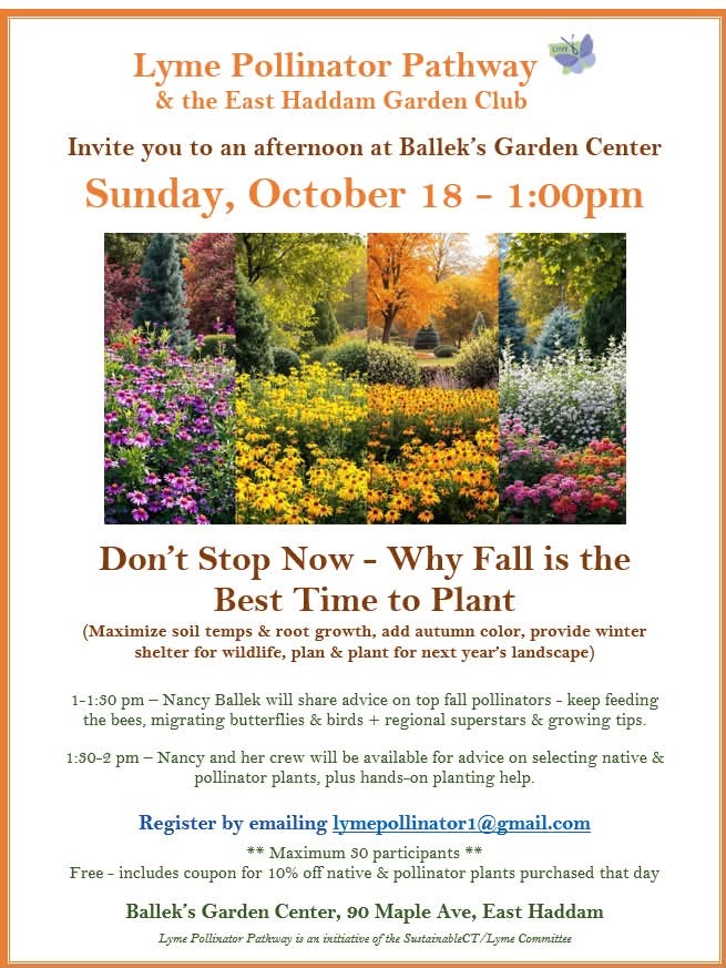 Don't miss this informational event on Sunday, October 18 at Ballek's