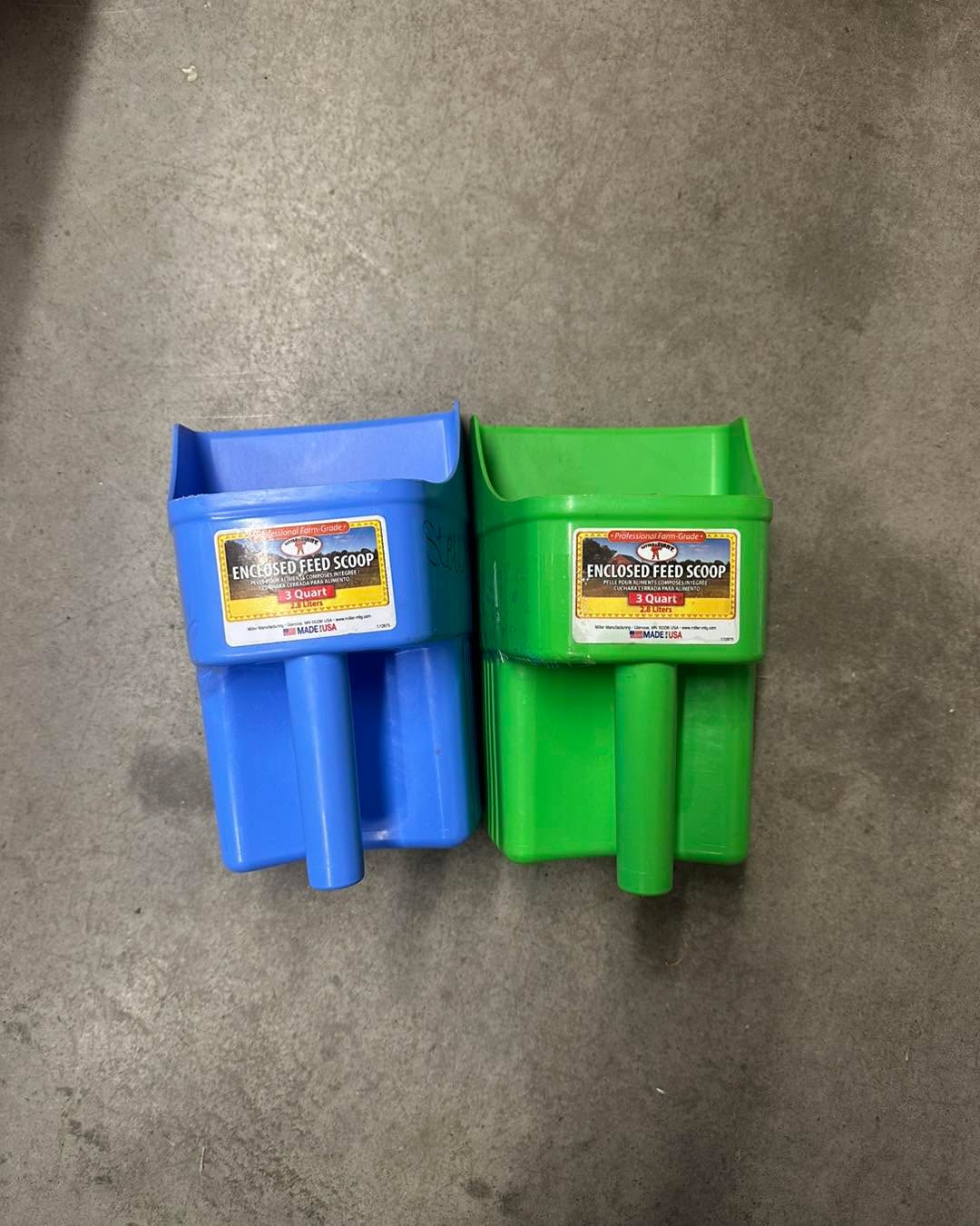 BARN SUPPLIES
FEED SCOOPS
$5 each
LARGE STORAGE BIN
$15
SMALL STORAGE BIN
$10