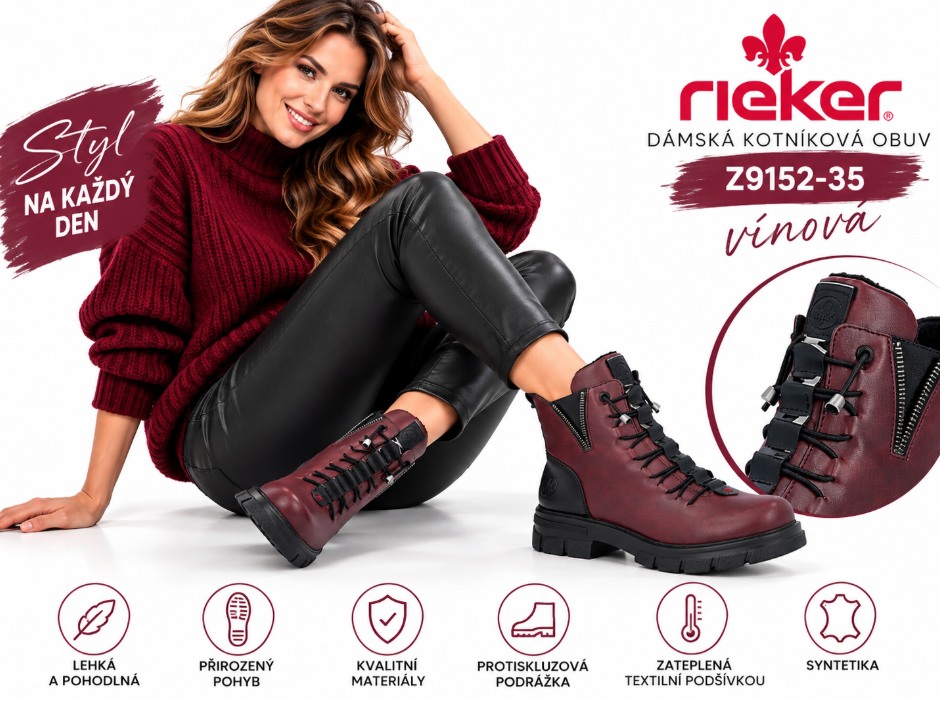 🍷 VÍNOVÁ ELEGANCE, KTERÁ VÁS DOSTANE! 🍂👢
❤️ Styl, pohodlí a ženskost v jednom kroku!
Podzim si žádá boty, které nejen skvěle vypadají, ale ve kterých se budete cítit báječně po celý den! 😍
✨ Představujeme vám dámskou kotníkovou obuv RIEKER Z9152-35 v nádherném vínovém odstínu, který dodá šmrnc každému outfitu.
🍁 Proč si je zamilujete?
✔️ Zateplená textilní podšívka pro příjemné teplo
✔️ Lehká a pohodlná konstrukce
✔️ Protiskluzová podrážka
✔️ Kvalitní materiály a stylové detaily
✔️ Dokonalá kombinace elegance a pohodlí
👢 Protože krásné boty nejsou jen doplněk. Jsou důvodem, proč se těšit na každý další krok! ❤️
🛍️ Objevte svůj nový podzimní favorit na www.vjobuv.cz nebo v našich kamenných prodejnách.
💬 A co vy? Zamilovaly jste se do vínové stejně jako my? 🍷❤️
#Rieker #VJObuv #PodzimniModa #DamskaObuv #KotnikoveBoty #PodzimniStyl #StylAPohodli #BotyKtereMilujeme #FashionInspiration