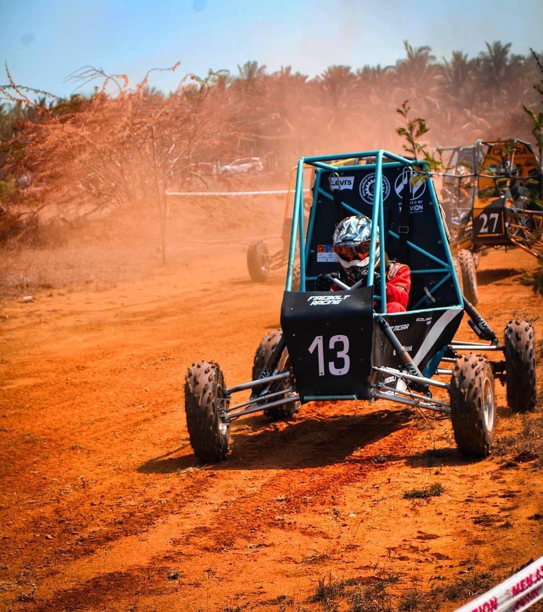 #scolarianracing #everymakeriswinner
@firebolt_racing Our rugged ATV covered in mud and dirt speaks at length about the grit, toil and hard work that goes behind building it. And when it traces the curves of the terrain, all you can do is sit back and wonder if this does not give someone goosebumps, you don’t know what will! Here we have for you FR 7.0!
#baja #bajasaeindia #atvracing #engineering #engineers #allterrain #atvracing #engineerlife #offroad #dirt #engineeringstudent #FireboltRacing #MakeRideWinRepeat