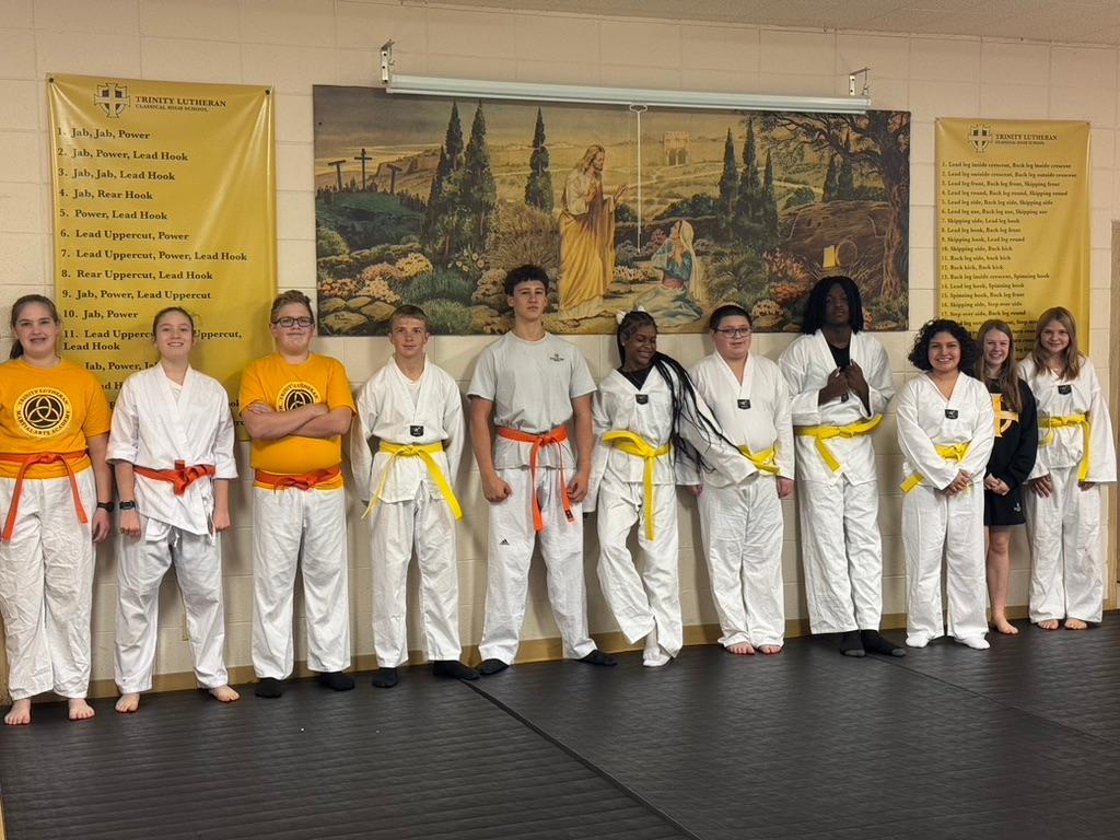 This week, our students showcased their growth mindset during yellow belt testing in our taekwondo program. Their dedication to mastering techniques speaks volumes about the discipline fostered at our school. We believe in nurturing strong minds, strong bodies, and strong spirits. As they continue to grow, we are excited to support them on their journey. #CCLE#Taekwondo #Discipline #Community #classicaleducation #classicallutheraned #highschool #tkd #LCMS #education #fitness