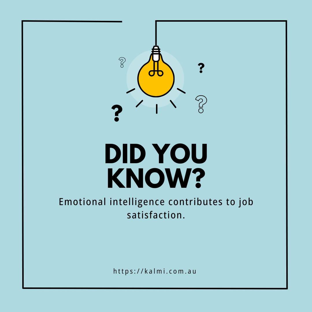 🧠💼 Did you know?
Emotional intelligence plays a key role in job satisfaction. Skills like self-awareness, empathy, and effective communication create a more fulfilling and positive work environment.
#EmotionalIntelligence #JobSatisfaction #WorkplaceWellbeing #WorkplaceHappiness #CareerSuccess #SelfAwareness #ProfessionalGrowth #EmotionalWellbeing #PositiveWorkplace #Mindfulness #CareerDevelopment #WorkplaceCulture #Inspiration #DidYouKnow #FactOfTheDay #Learning #DiscoverMore #KalmiInsights
