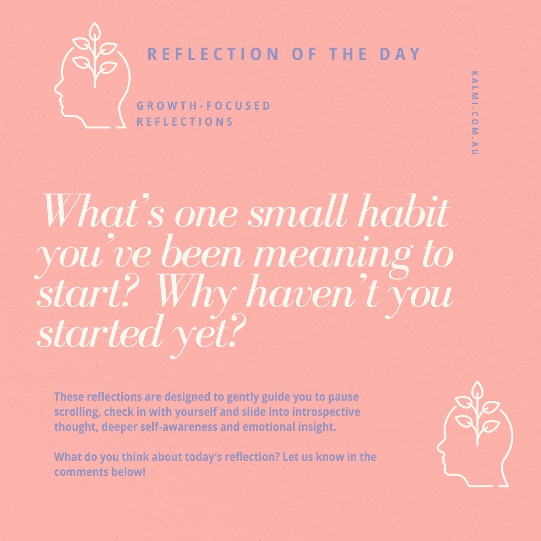 What’s one small habit you’ve been meaning to start? Why haven’t you started yet?
💬 Sometimes the smallest habits make the biggest impact. What’s one you’ve been putting off?
Share your habit below—let’s make it happen together!
#TryItTuesday #MentalHealthAI, #EmotionalWellbeingAI #SelfReflectionTools, #JournalingAI #EmotionalGrowth #EmotionalIntelligenceTools #PersonalGrowthTools #KalmiAI, #KalmiThoughtExperiments