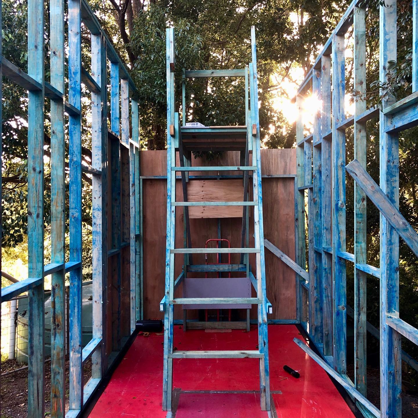 Planning was an important part of the build.
#tinyhouse #tinyhomes #beechmont #fyreflyretreat #livingoffgrid #tinyhousebuild