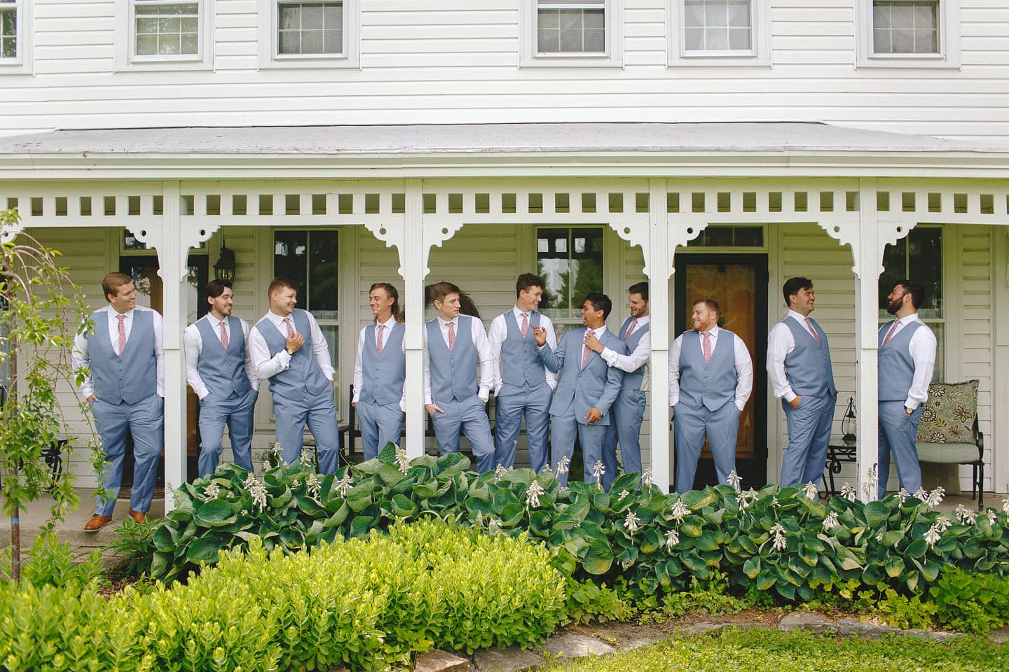 Ever seen such a handsome group of men? 4th one down from the left was all business in the front and party in the back.... quite possibly the best mullet we've seen in a decade!
You might often hear us say "make yourselves at home" while on the farm and we mean it! Hop on the hay bales, venture to the forest and stop by the farmhouse for some candids. We hope you enjoy your visit!
Photo by: @lifeinbalancephoto
Bride & groom: @audrey.grace.mccarty
@_seanmccarty_
#farmhousephoto #farmweddingvenue #ohiofarm #cincinnatiweddingvenue #cincywedding #daytonweddings #farmtotable #selfsustainable #weddinginspiration #outdoorweddings