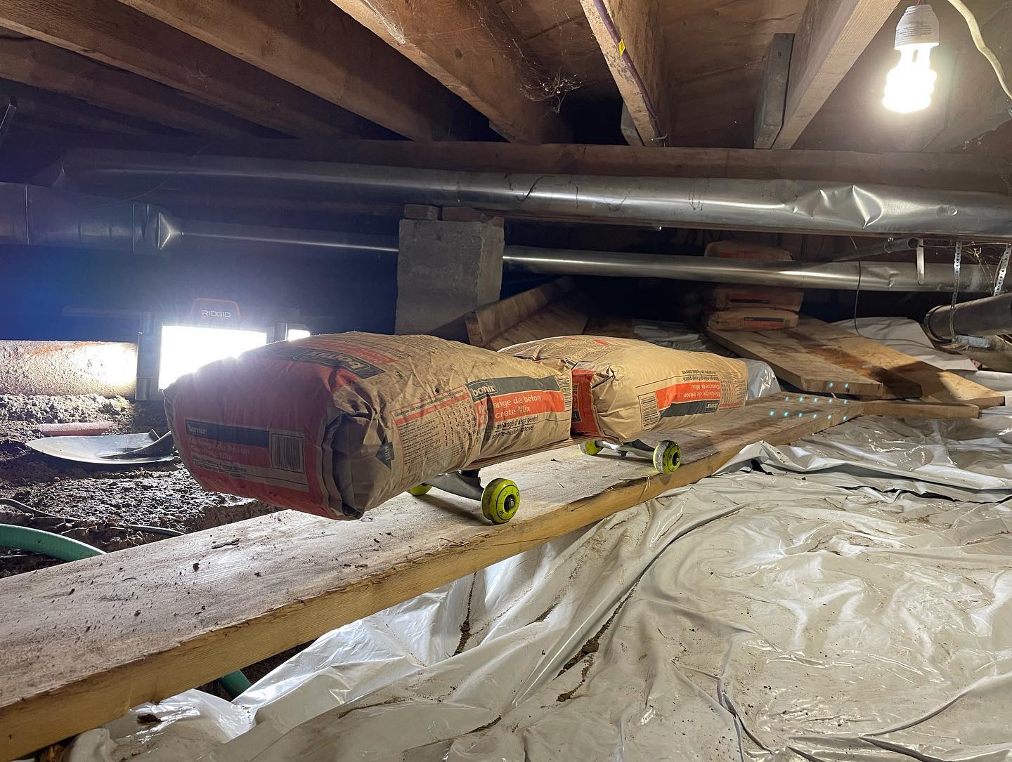 Underground railroad of cement!