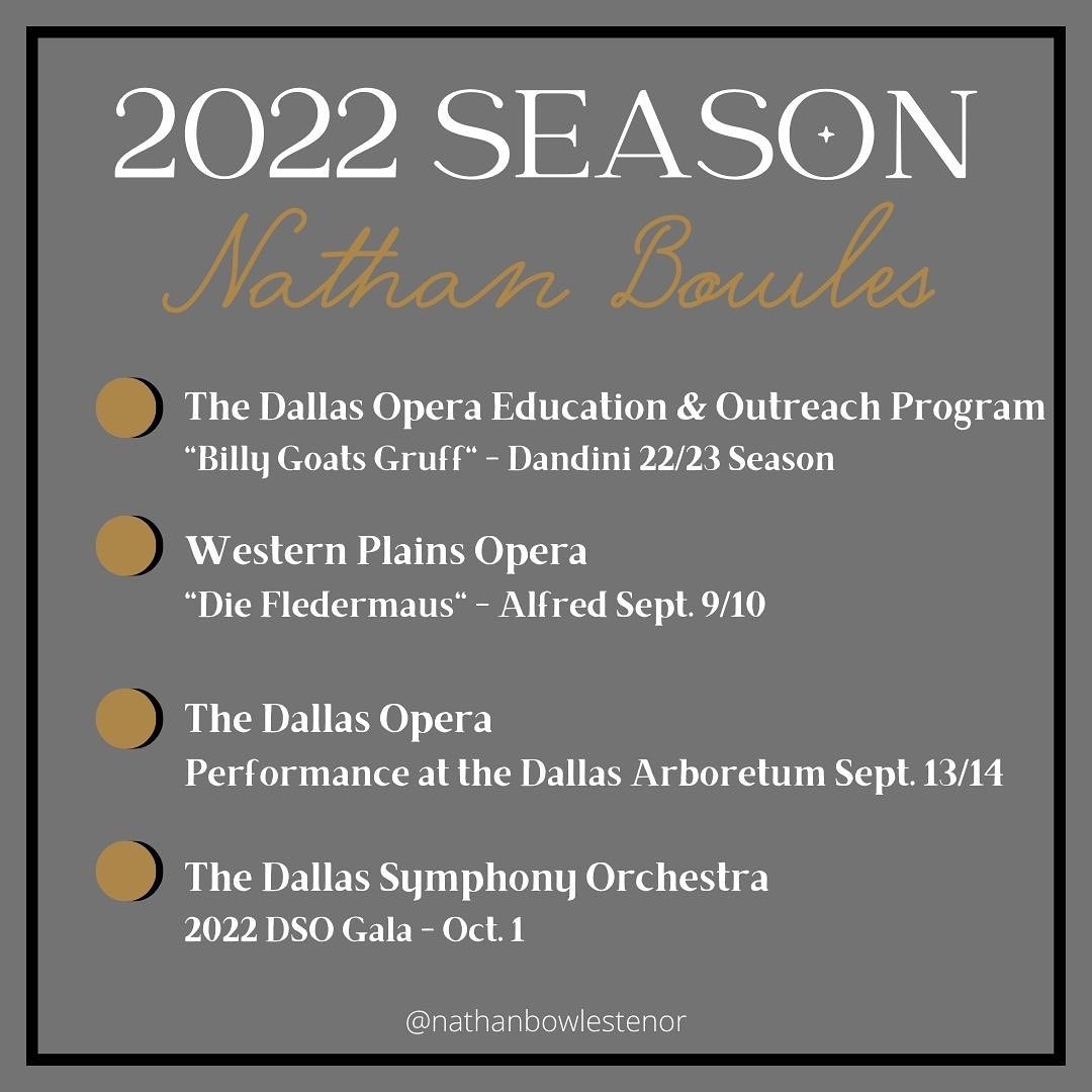 Announcing the of my 2022 season (so far)! I am beyond excited for the opportunities ahead of me, and am so grateful to be able to do what I do. More to come!