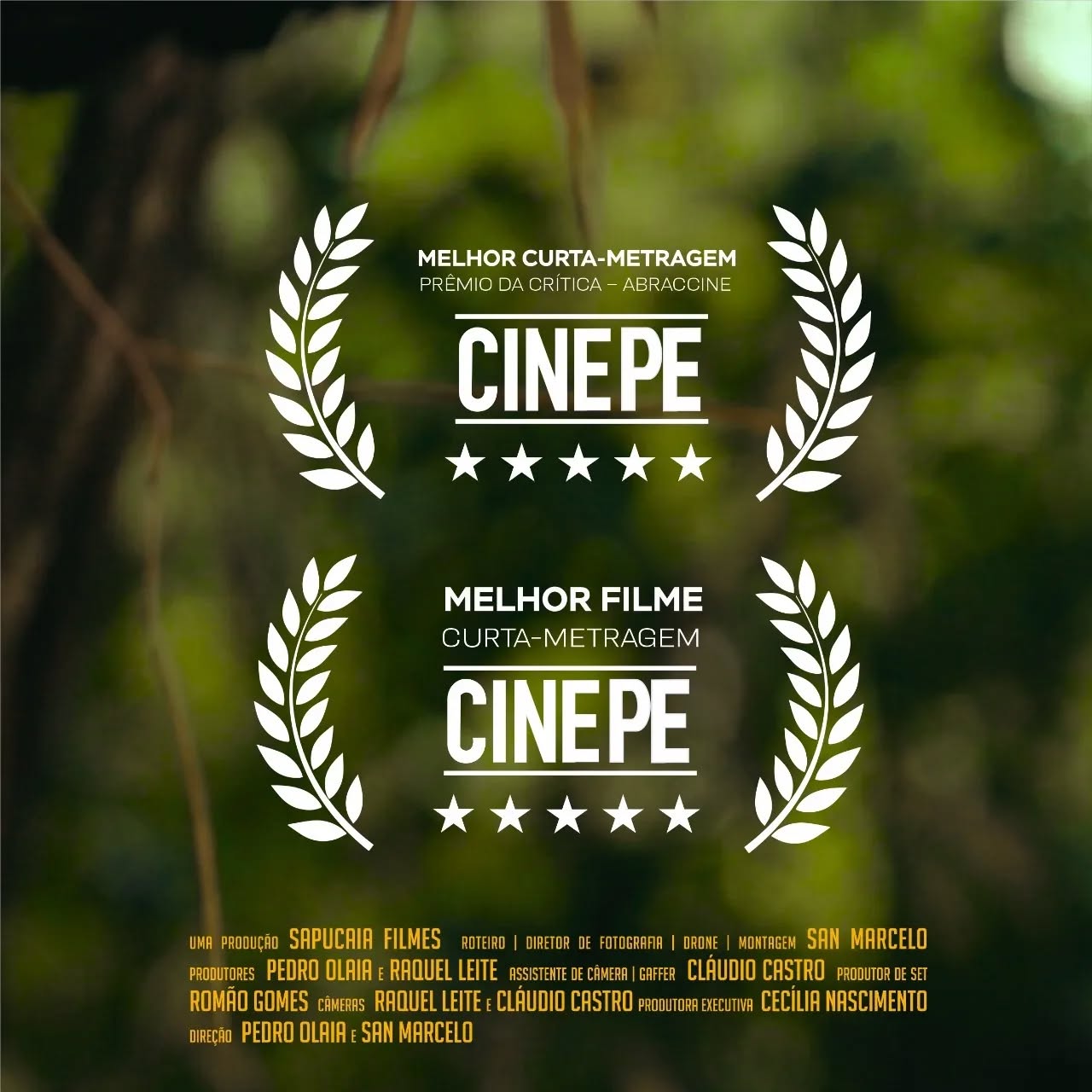 Uma grata surpresa recebermos esses dois prêmios no 26° CinePE, Melhor Curta-metragem Júri ABRACCINE e Melhor Filme Curta-metragem. "Benzedeira" faz uma trajetória linda ao longo de 2022, entre uma e outra notícia triste na vida, essa é uma coisa boa que fecha o ano de forma brilhante. Agradeço e parabenizo toda a equipe do filme, pois sem eles impossível se fazer cinema. E agradeço também o incentivo que por mais que tenha sido direcionado a área, contemplou o projeto e fez também com o curta fosse realizado. Projeto contemplado pelo Prêmio PREAMAR de Cultura e Artes de 2020, da Secretaria de Estado de Cultura - Secult. Agradecer a tia Maria do Bairro, nossa protagonista que encantou o Brasil e o mundo com seu jeito de viver o mundo. Que o universo, Deus, deuses, encantaria, Orixás cubram o mundo de coisas boas!!! Viva o cinema nacional feito na Amazônia, viva o cinema paraense feito em Bragançaaaaa!!!
@sapucaiafilmes @abraccine @cinepeoficial @secultpara @abra_roteiristas @abcine