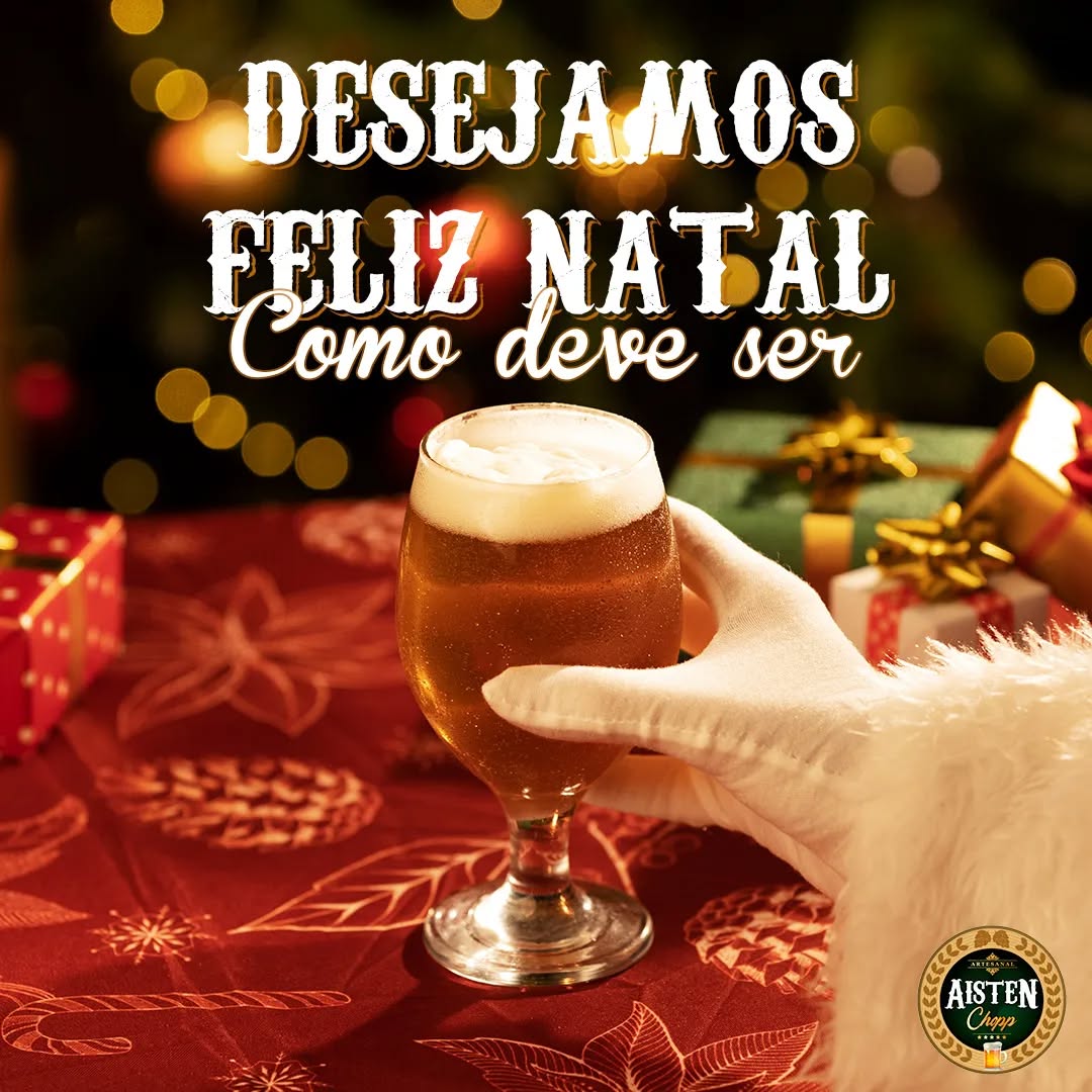 Desejamos a todos um Feliz Natal, como deve ser!
#natal #feliznatal #aistenchopp #chopp