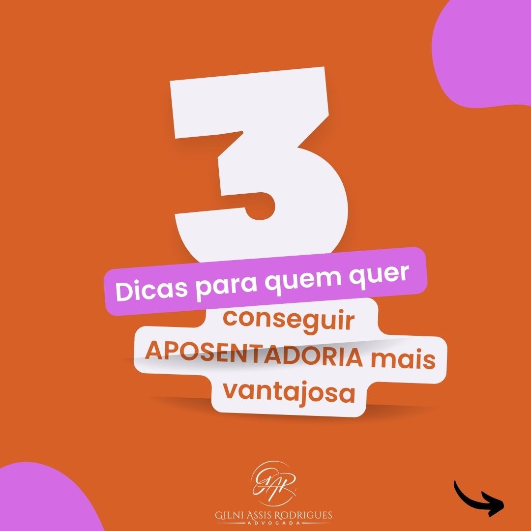 Quem põe em ação essas três dicas, aposenta muito bem (lógico que depende do histórico contributivo do segurado); quem não conhece essas dicas, ou conhece e não coloca em prática, aposenta muito mal e precisa recorrer a Revisão de Aposentadoria, que na grande maioria das vezes não é possível.
➡️ Para saber mais sobre benefícios do INSS e Planejamento de Previdenciário, acesse o link no meu perfil (bio).