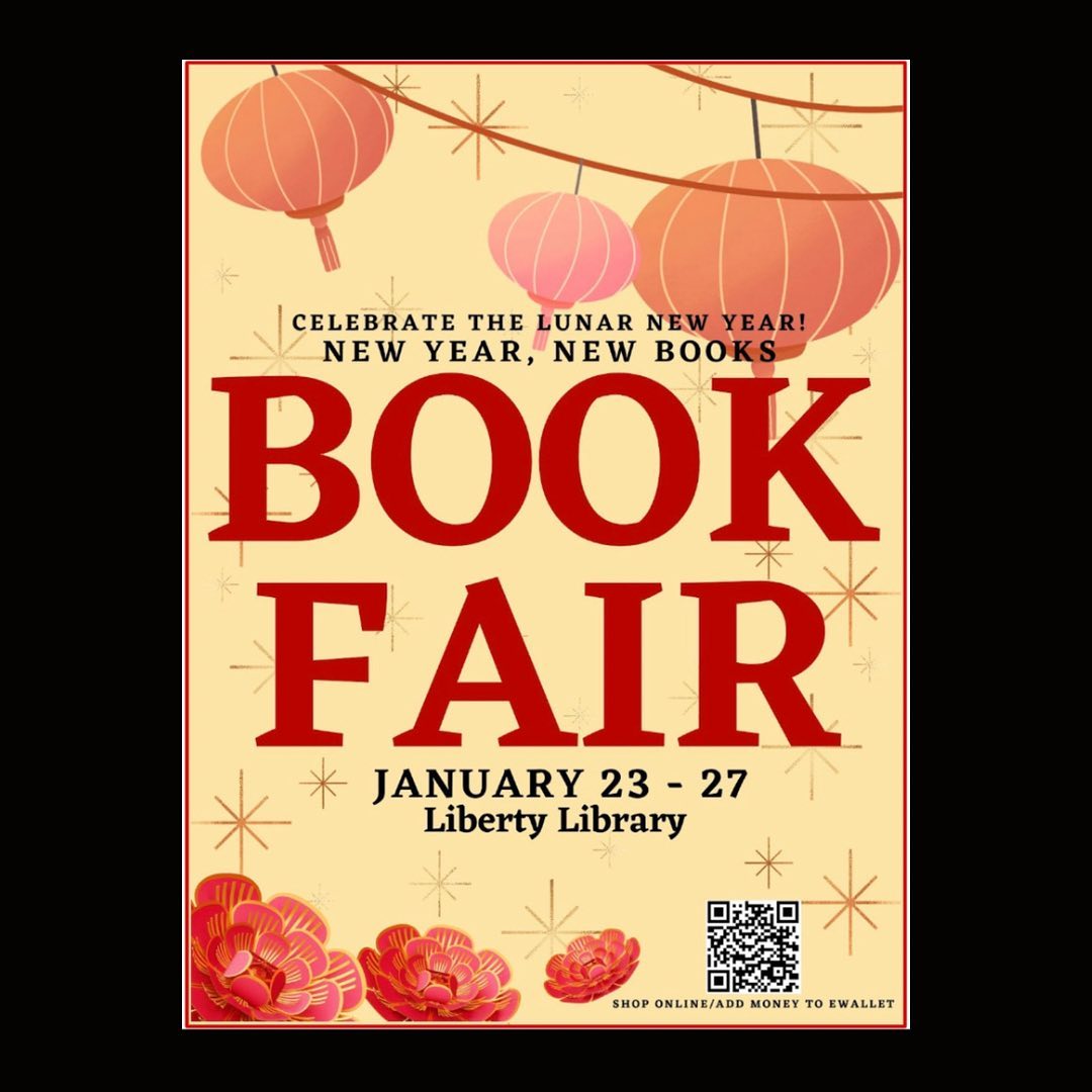 It’s Book Fair Time!!! 📚❤️📚❤️
You will visit with your ELA class and we will be open during lunch for shopping. 🧧 #newyearnewbooks #scholasticbookfair #libertylibrary