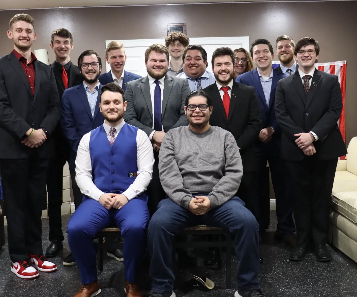 We would like to say congratulations as we welcome our pledge class for Spring of 2023, Alejandro Rollan, and Francisco Diaz. Good luck with your journey into the brotherhood!