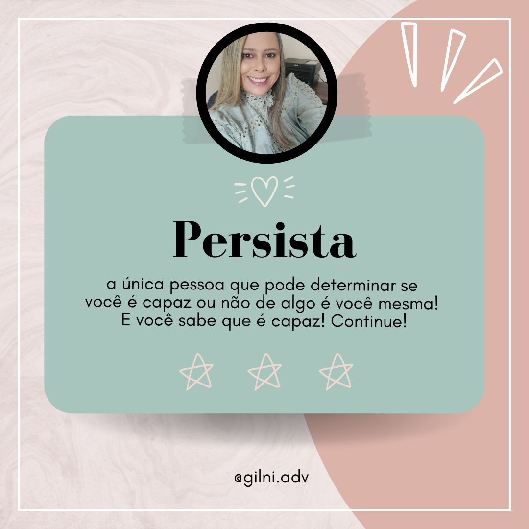 Já dizia o memorável Charles Chaplin : "A persistência é o caminho do êxito"