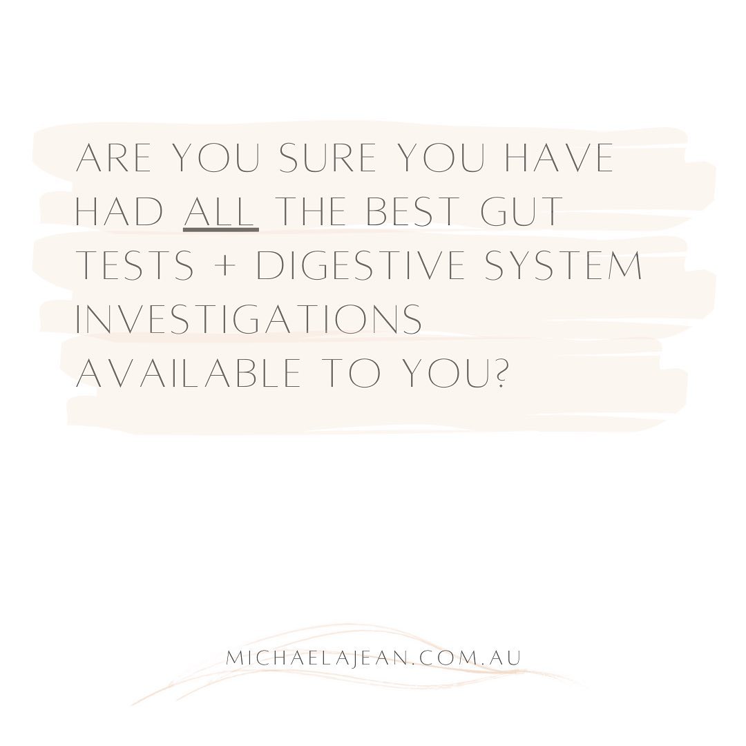 It’s not a rare situation that a client will come to me after having seen multiple medical + health professionals due to suffering from a spectrum of debilitating long-term gut issues, only to be sent away after consultation, testing + treatment assured there is nothing wrong with them.
These individuals have varying conditions but the common connection between these cases is that whilst they are being told that they are well, the symptoms are still there + quite often even leave the consultation room feeling worse than they did before.
There are many gut tests that won’t be sent for via your GP, or even your gastro leading to undiagnosed digestive disorders + the perpetuation of chronic multi-systemic inflammatory conditions; because, when your gut if off - there generally one or two other systems in your body (e.g. your hormones, brain chemistry or skin health) that too are out of balance, or on their way there.
And the crippling thing about our reliance on conventional medicine to diagnose GIT disease is that the tests that are broadly available simply miss things, ALL the time. In fact, they miss an enormous amount of information that specifies weaknesses in our functional digestive processes, intestinal wall + as well as the intricacies of our microbiome. Such information can help us connect + find the answers to resolving not only horrible gut discomfort, but disordered immune function as well as multiple other forms of seemlyling-unrelated chronic disease.
After an intensive hour of initial consultation + assessment I will always call for available testing within the conventional system, alongside functional gut testing and other cross-systemic investigations in those cases requiring them. This helps us to fill in the blanks that previously couldn’t be seen, and finally we have something real to work with to resolve those symptoms for good ♡