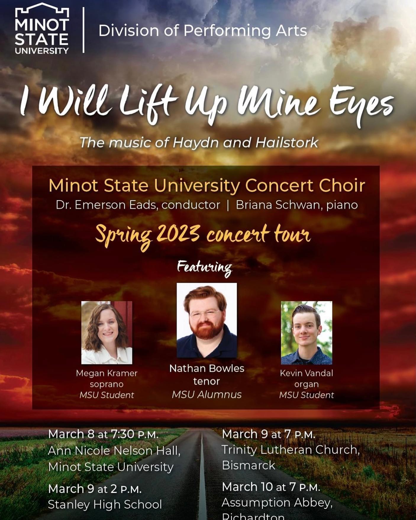I am excited to be featured as the soloist in Hailstork’s “I Will Lift Up Mine Eyes” with the Minor State University Concert Choir. It is an amazing piece of music, made more special by the opportunity to sing at my alma mater! Can’t wait.
#operasinger #youngartist #gobeavers #singer