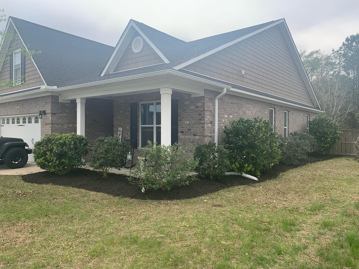 Freshly pruned bushes, fresh edges, and black mulch for this client in Mallory Creek. We are keeping our property’s sharp for this upcoming season! Call us now for any lawn or landscaping needs.
#wilmington #leland #castlehayne #landfall #wrightsvillebeach #downtownwilmington #portersneck #carolinabeach #ogden #monkeyjunction #rubbermulch #mulch #chocolatemulch #lawncare #lawnmaintenance #pruning #sod #ilm #portcity #landscaping #landscapes #Wilmingtonnc #commercial #residential