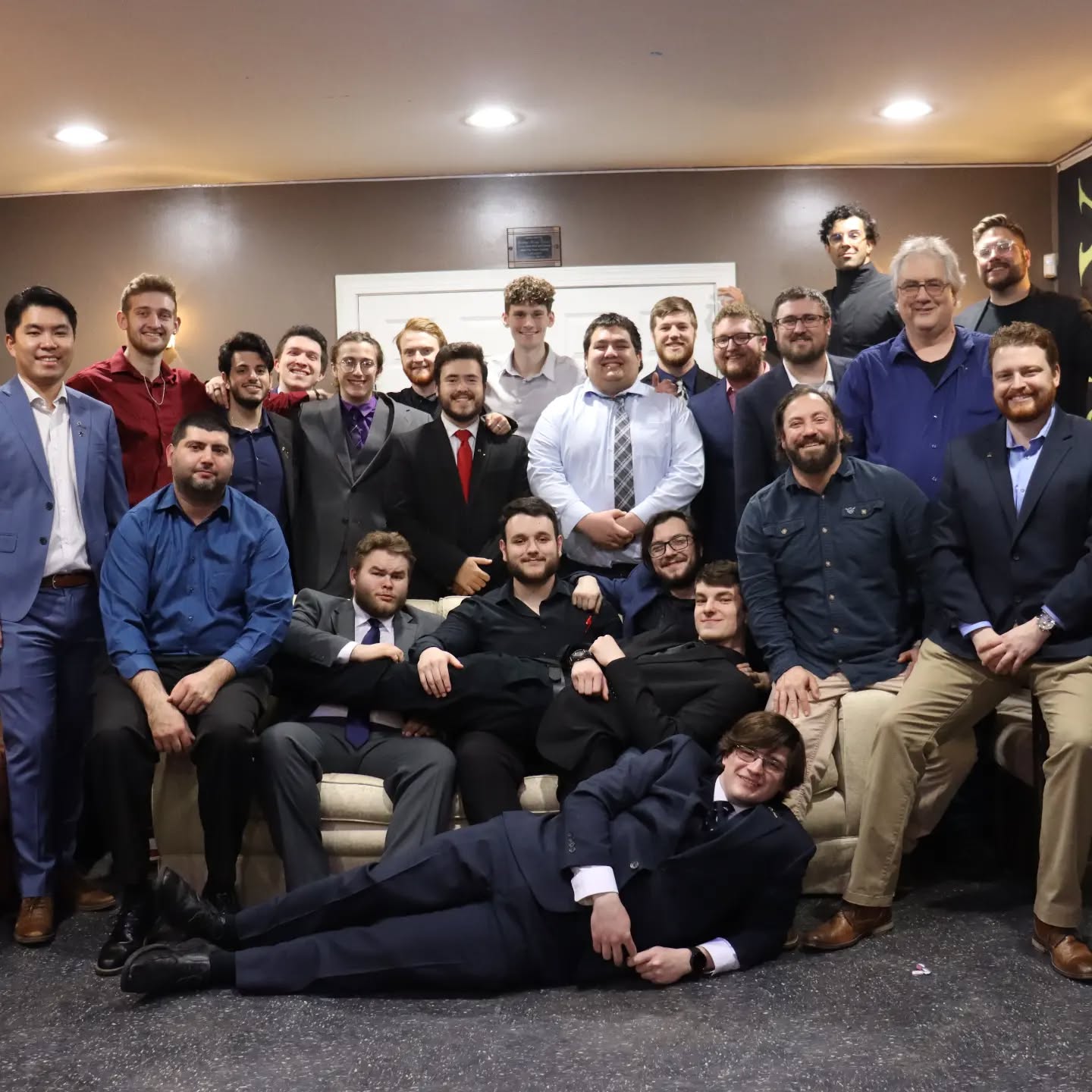 As the semester nears its end a new member is welcomed to Phi Kappa Upsilon . Congratulations to Brother Alejandro Rollan for completing the process and becoming a brother!