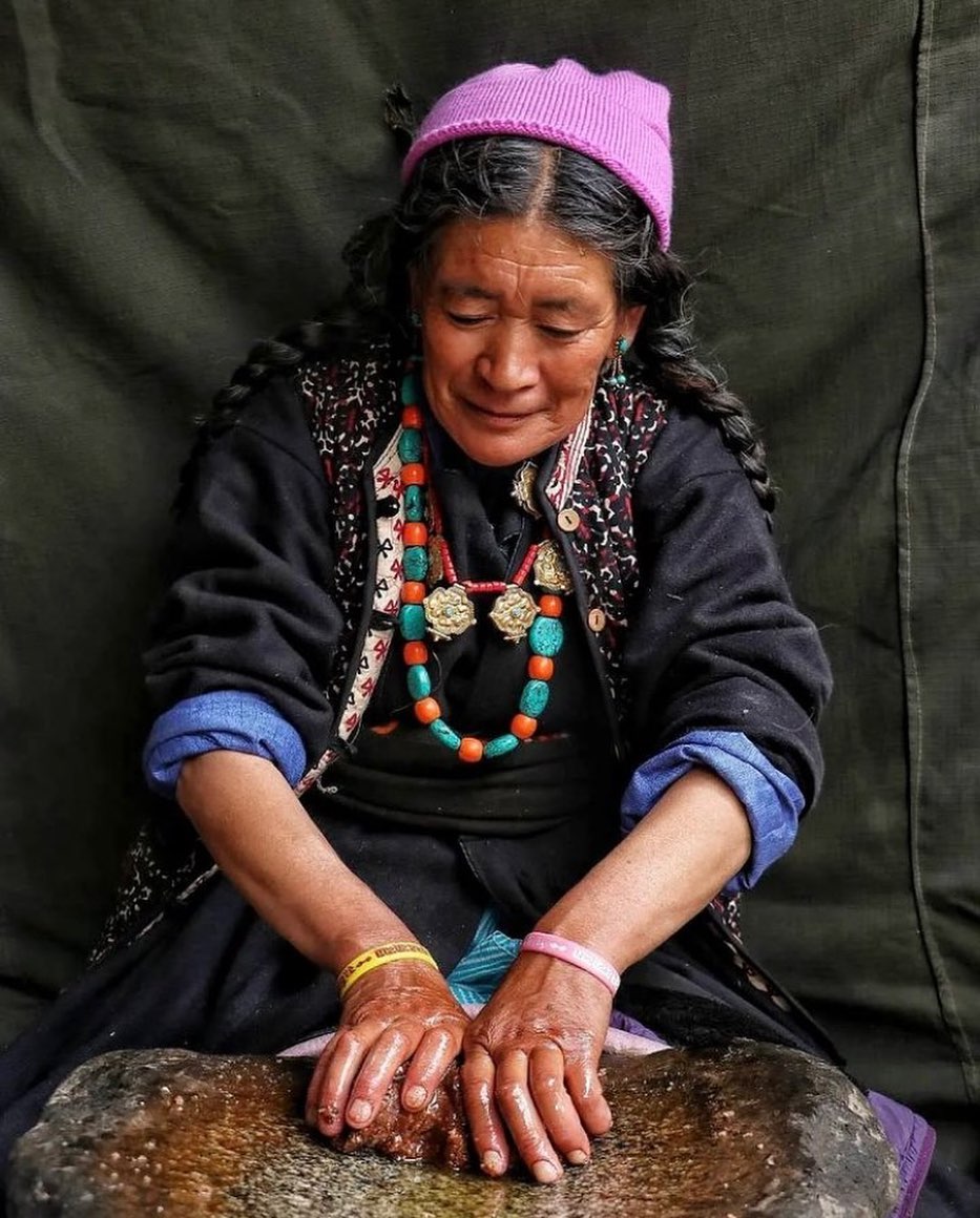 TRAVEL STORIES FROM LADAKH
.
.
"This photograph captures an elder from Skyurbuchan village, Ladakh, using traditional methods to extract apricot oil. Despite the rise of modern technology, some villages in Ladakh still preserve these age-old practices. However, this expertise is slowly fading away as more convenient and efficient machinery takes over. The quality of the oil extracted manually is unparalleled, and the skill and knowledge of the locals is invaluable. As we look towards the future, let's not forget to honor and preserve the wisdom of our ancestors, and the beauty of traditional craftsmanship. Let us cherish and protect these age-old practices, so that they may be passed on to future generations and continue to inspire awe and wonder”
.
.
Courtesy @folks_of_ladakh 
#ladakhbackpackers #travelholic #shamvalley #backpacking #reels #trendingreels #lehladakh #backpackers #trending ##wanderlust #spiritualawakening #instagram #nikonindiaphotography #ladakh #likeforlikes #backpackertrails #ladakhdiaries #followforfollow #adventurelover #himalyandiaries #himalayas #ladakh2023 #incredibleindia #travelstories #travelphotography#incredibleindia #follow4followback #instalike #instagood #instamood
