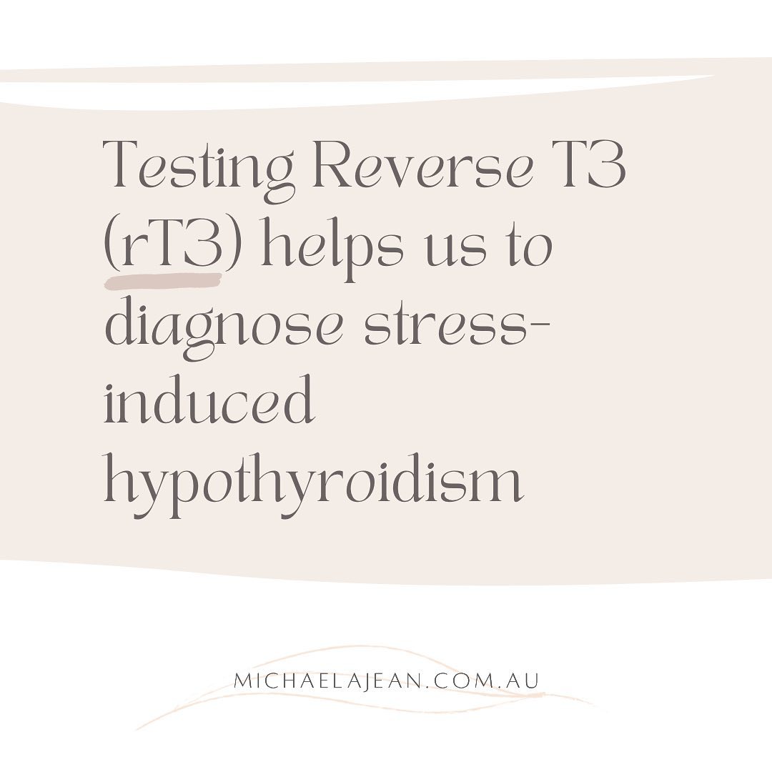 Don’t even get me started about the lack of comprehensiveness, the inaccuracy / low-standard of thyroid-function assessments that are made on a very regular basis, that is, if the thyroid is even screened at all. And to frame it - we call the thyroid gland "the great imitator" meaning its the impacts of its dysfunction is vast + can be disguised as many varying other imbalances that take on its guise.
Reverse T3 (rT3) is the thyroid test they probably missed.
You might have been be sent for thyroid-stimulating hormone (TSH), for which the “average range” that is deemed acceptable has a lot to be questioned; AND if this comes back as “normal”, generally your thyroid hormones (T3 + T4) won’t even be called for assessment. And even these guys come back, “normal”, meaning investigations cease, with the presence of raging thyroid autoantibodies + because of this, diagnosis will be missed.
You might have had a great doctor who tests for all of the above, but what about rT3?
He’s a bit of a lone ranger this guy, but man can he bring home the bacon when it comes to figuring out what the hell is going on in in your seemingly broken body.
One of the red-flag complaints that will cause me to send for Reverse T3 is “I feel like I’m exercising constantly and I just keep putting on weight”. In short: down is up and up is down —> IE: your body has essentially stopped listening to you (can anyone relate?! 🙋🏼♀️).
rT3 is an inactive form of T3 (IE the most active/influential version of our thyroid hormones) that is produced in the body in excessive amounts during periods of stress / a chronic state of high-cortisol causing our thyroid function to reduce its activity.
Always remember that the thyroid gland is a powerful driving force in your body and you will not be truely well until its function is in balance.
A thorough thyroid assessment is crucial when investigating complicated chronic conditions my friends; Don't ever leave a stone unturned when it comes to your health ♡.
