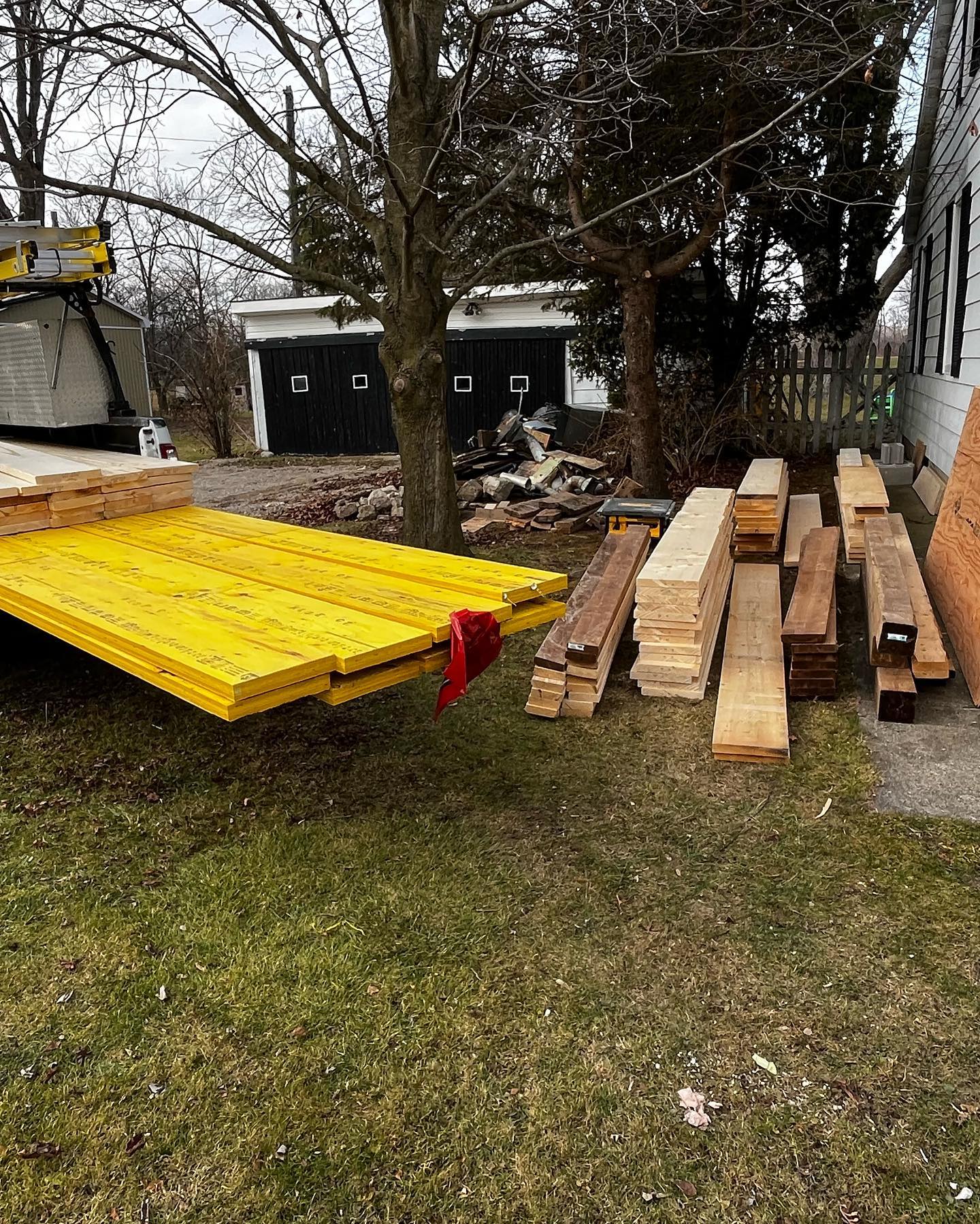 Installing new beam and floor joists to properly support the second floor of the house. #renovation