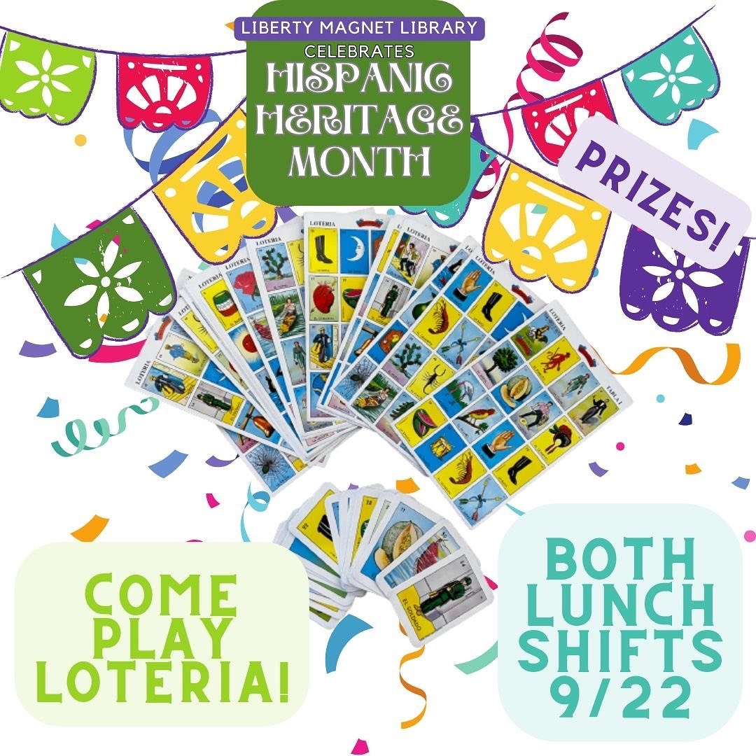 Today! #hispanicheritagemonth #schoollibrary