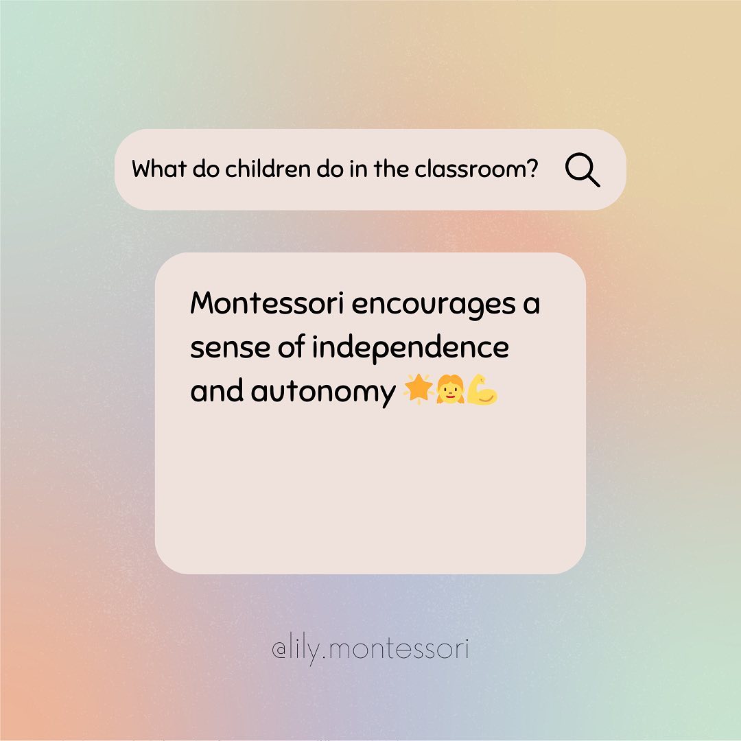 Montessori education fosters independence and autonomy in children. By providing freedom within limits, children learn to make choices, take responsibility for their actions, and develop a sense of self-confidence and self-reliance. Montessori empowers children to become capable, resilient individuals who can navigate the world with confidence. ๐๐ฃ๐#montessori #daycare #childcare #ottawa