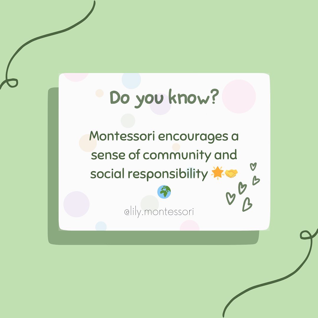 Montessori education places a strong emphasis on community and social responsibility. Children are encouraged to develop empathy, respect for others, and a sense of belonging within their classroom and the wider community. Montessori classrooms often incorporate multi-age groupings, allowing older children to mentor younger ones and fostering a collaborative and supportive learning environment. Through community service projects, discussions on social issues, and opportunities for cooperation, children learn the importance of contributing positively to society and making a difference in the lives of others. ๐๐๐
#montessori #daycare #childcare #education #ottawa #ontario