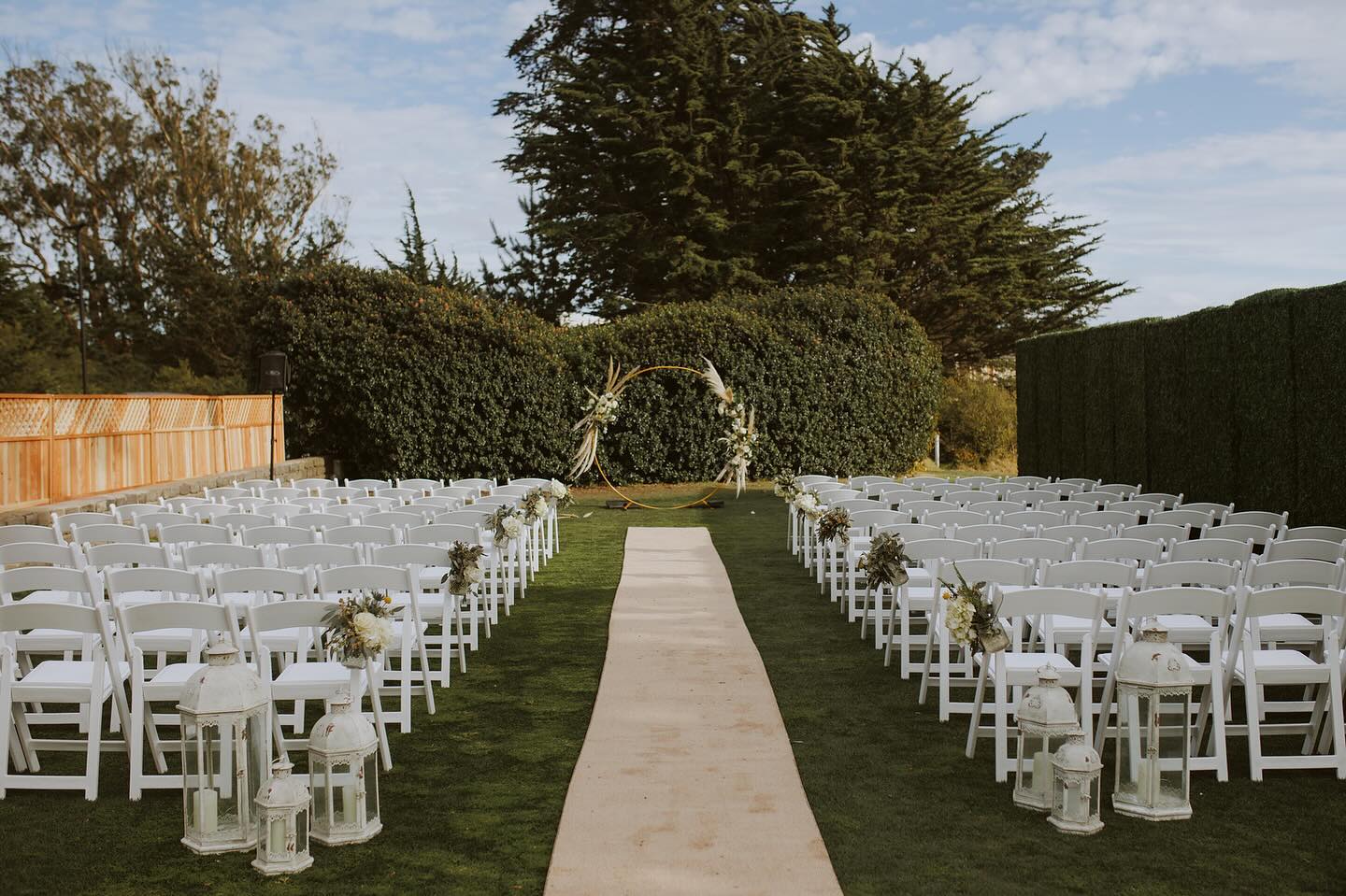 The ceremony area at the Presidio Golf Course is called the South Lawn, and couples love it for its beautiful simplicity amongst the trees and views of the gorgeous Presidio!
#Events #ceremonysite #southlawn #aislerunner #ido #wedid #Smiles #Happy #Justright #GorgeousSpace # #Love #LoveisLove #golfcoursewedding #golfclubreceptions #weddingreception
#vows #forever #bride #groom #champagnetoast #firstdance #weddingaisle
#florals #presidiogolfcourse #presidiosf #ironwoodsbarandgrill
#future #iloveyou