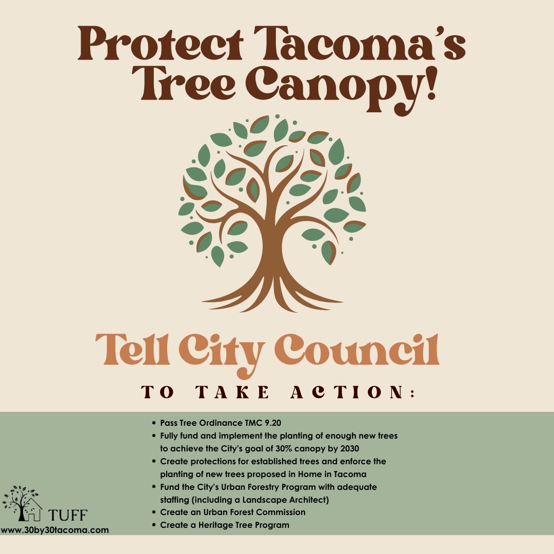 Sign the Petition in our bio to tell City Council that Tacomans want trees! #tacomaneedstrees #tacoma #trees
