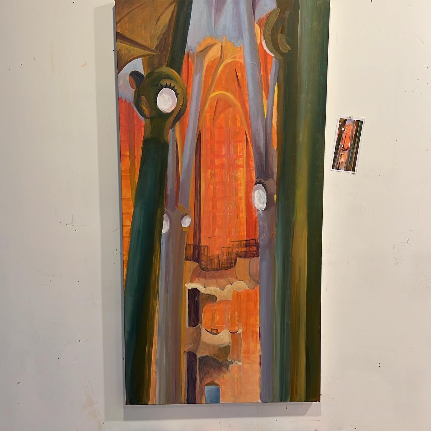 Here is my attempt to honor Gaudi.  The Sagrada Familia blew my mind….the colors!