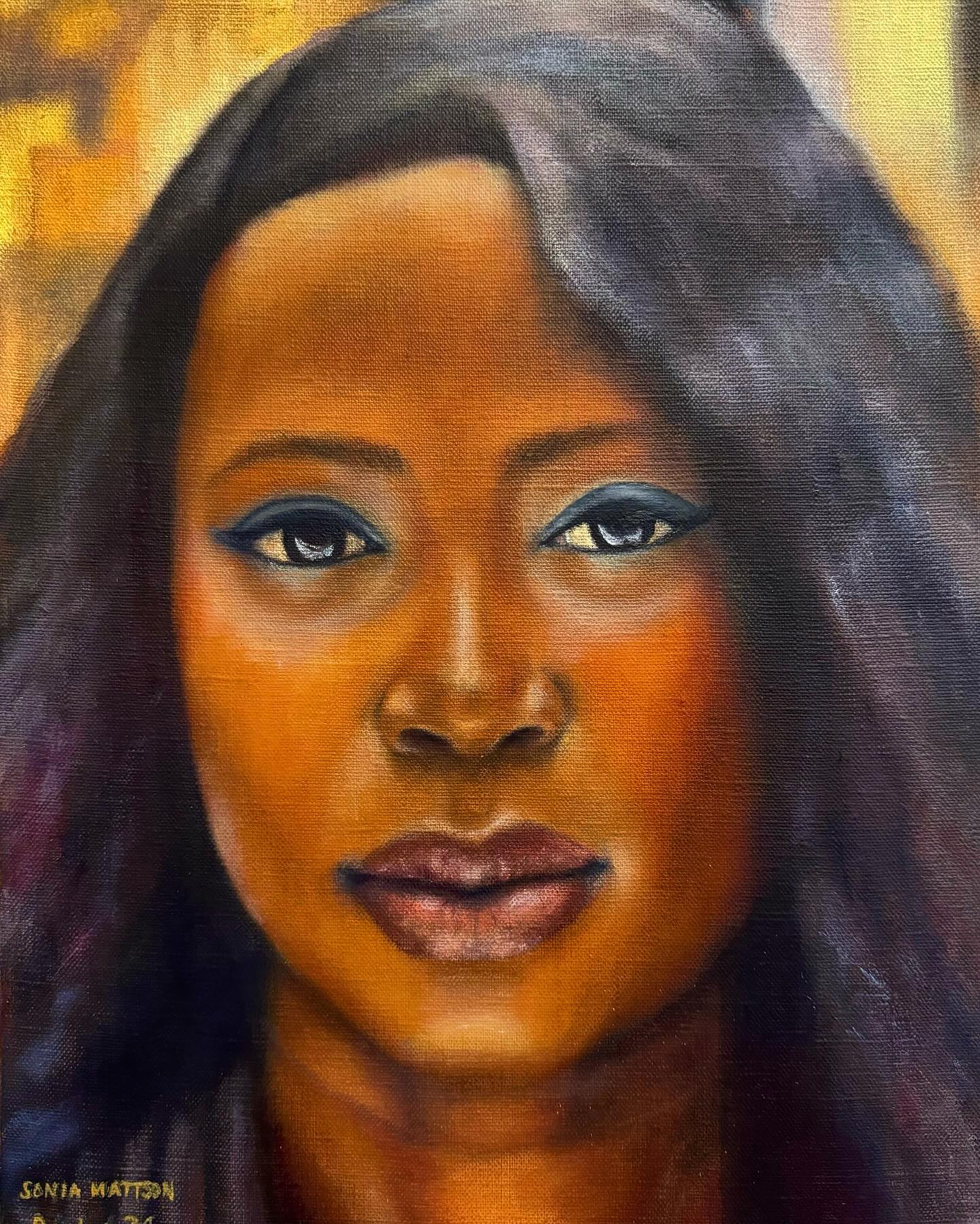 Portrait of Eva. oil on linen. #portraiture #portraitpainting #portrait #artgallery #beauty #blackbeauty #femaleportrait #portraitcommision #portraitartist #women #womanartist #portraitpainter