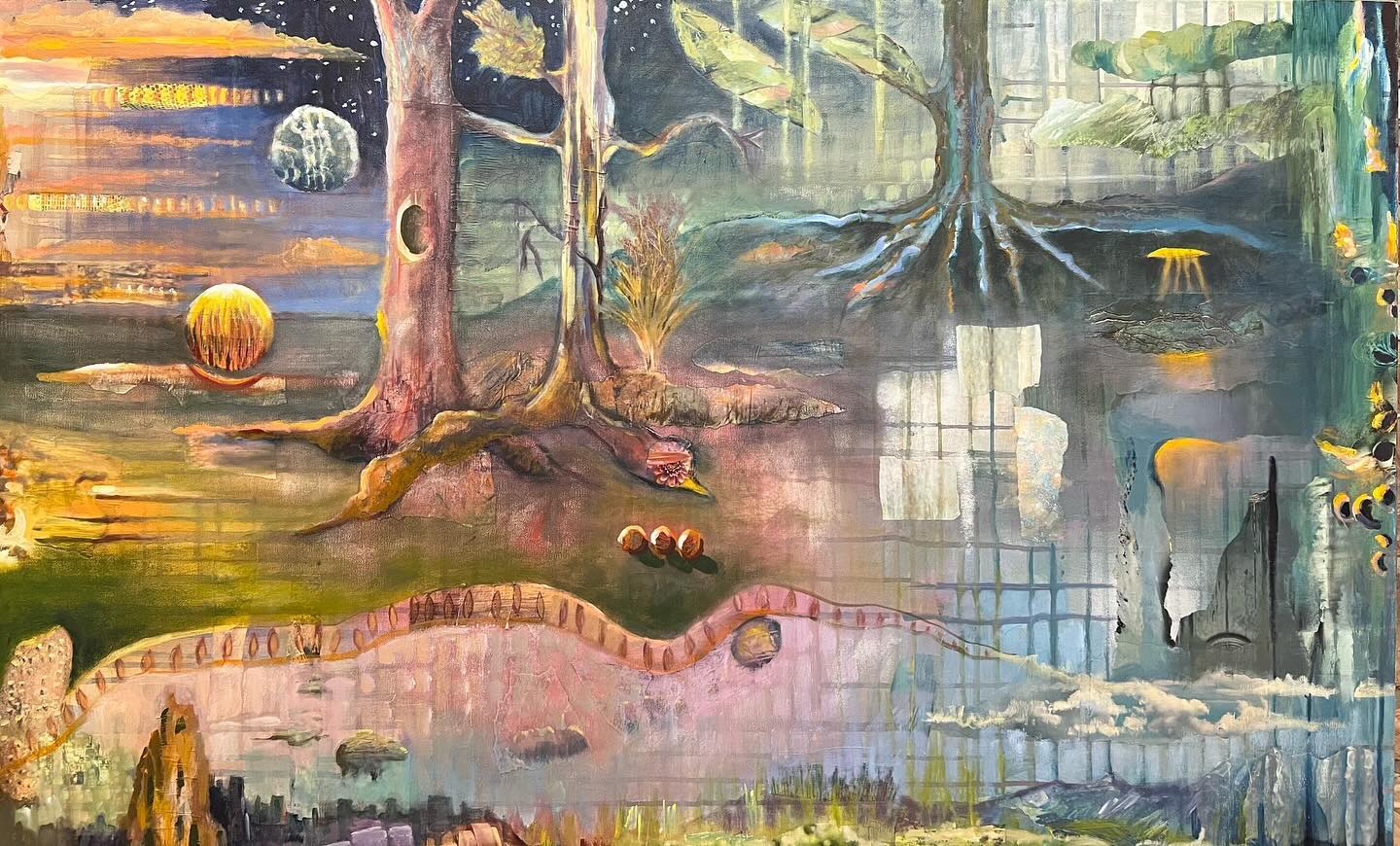 Sometimes making a painting is taking a journey to somewhere I have never been before!