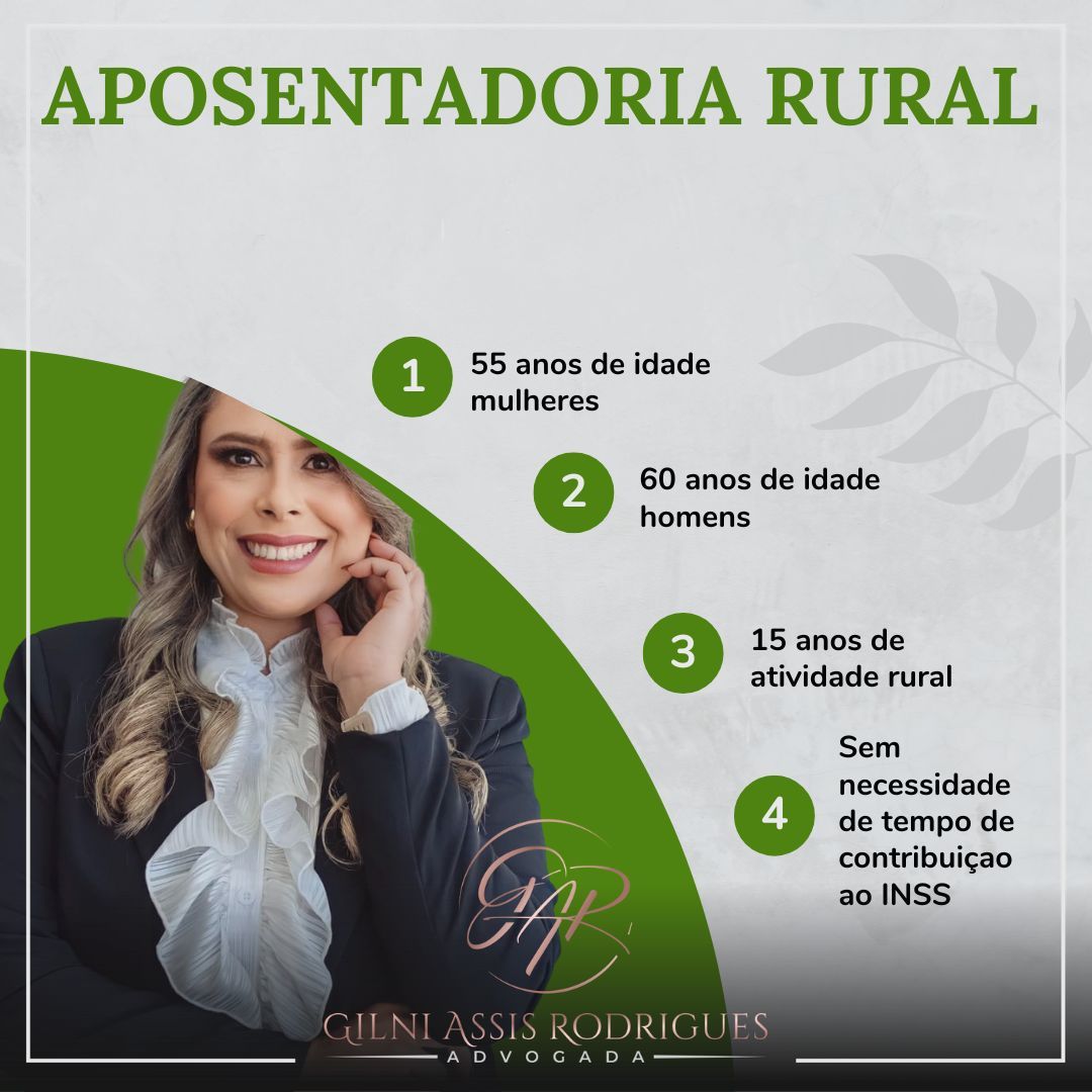 Como advogada especializada em Direito Previdenciário, estou aqui para ajudar você a entender seus direitos e garantir que você receba o benefício que merece. Se você está se aproximando da idade de se aposentar ou conhece alguém que está, compartilhe ! 🌱🚜🏡
Para maiores informações e esclarecimentos entre em contato no link da Bio.