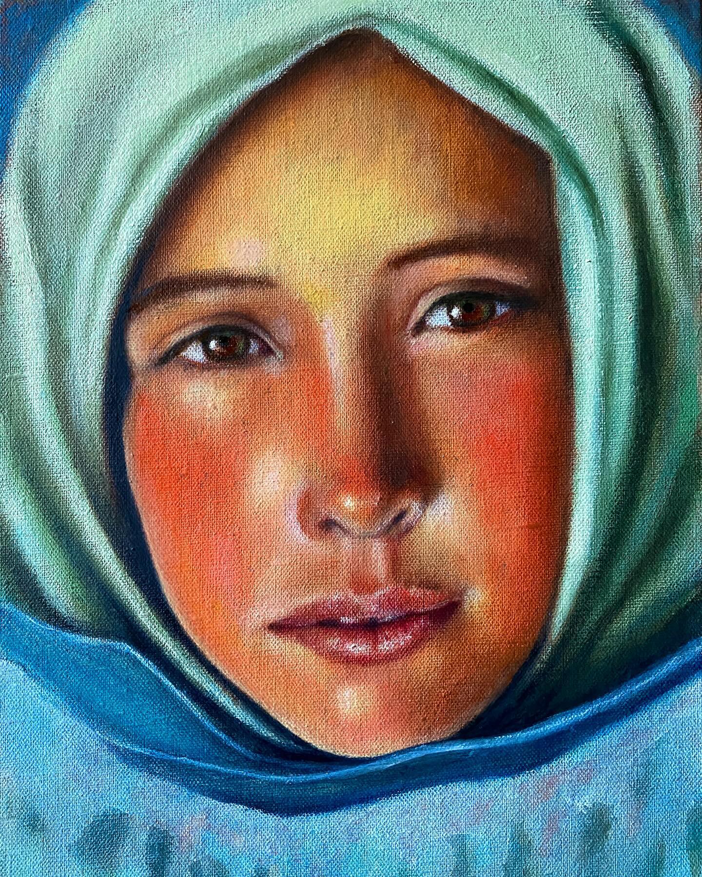 ‘Peace’. oil on linen. #ceasefirenow🇵🇸 #gazastarving #peace #gaza_under_attack